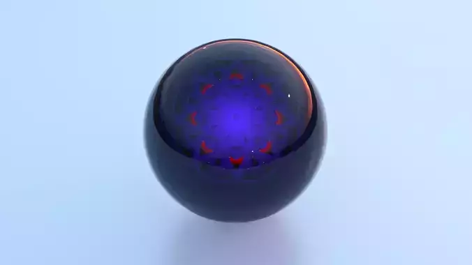 crystal glass black ball