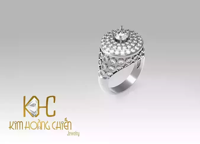 Rings-CC7-with diamond -1 Files 3D print model