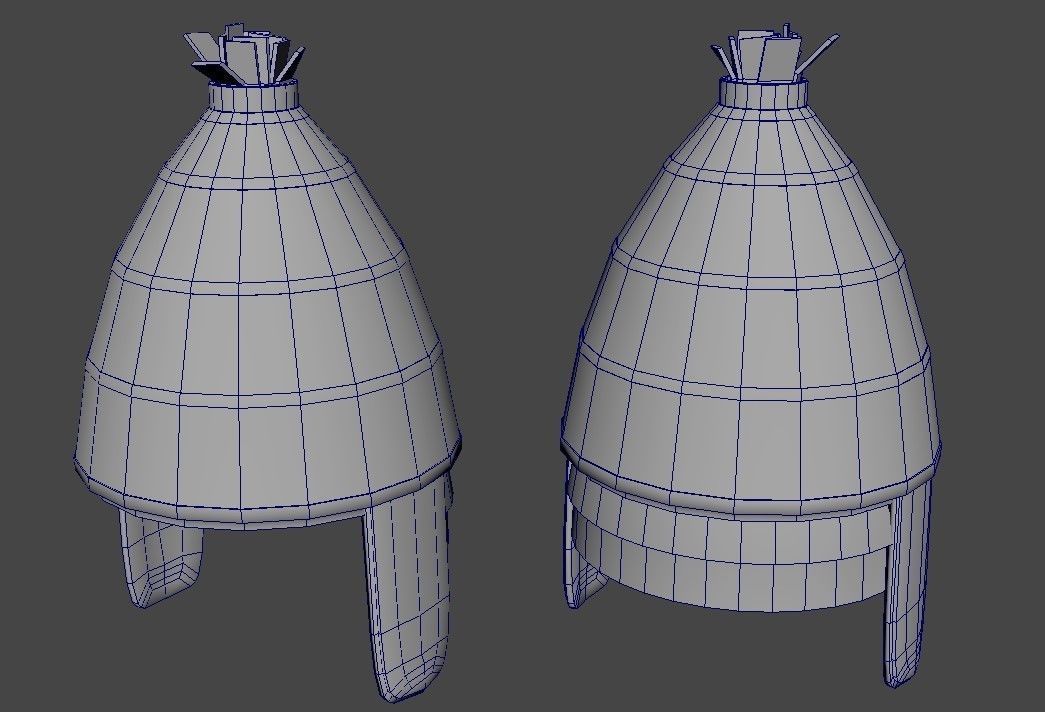 Knossos Helmet Low-poly 3D model_11