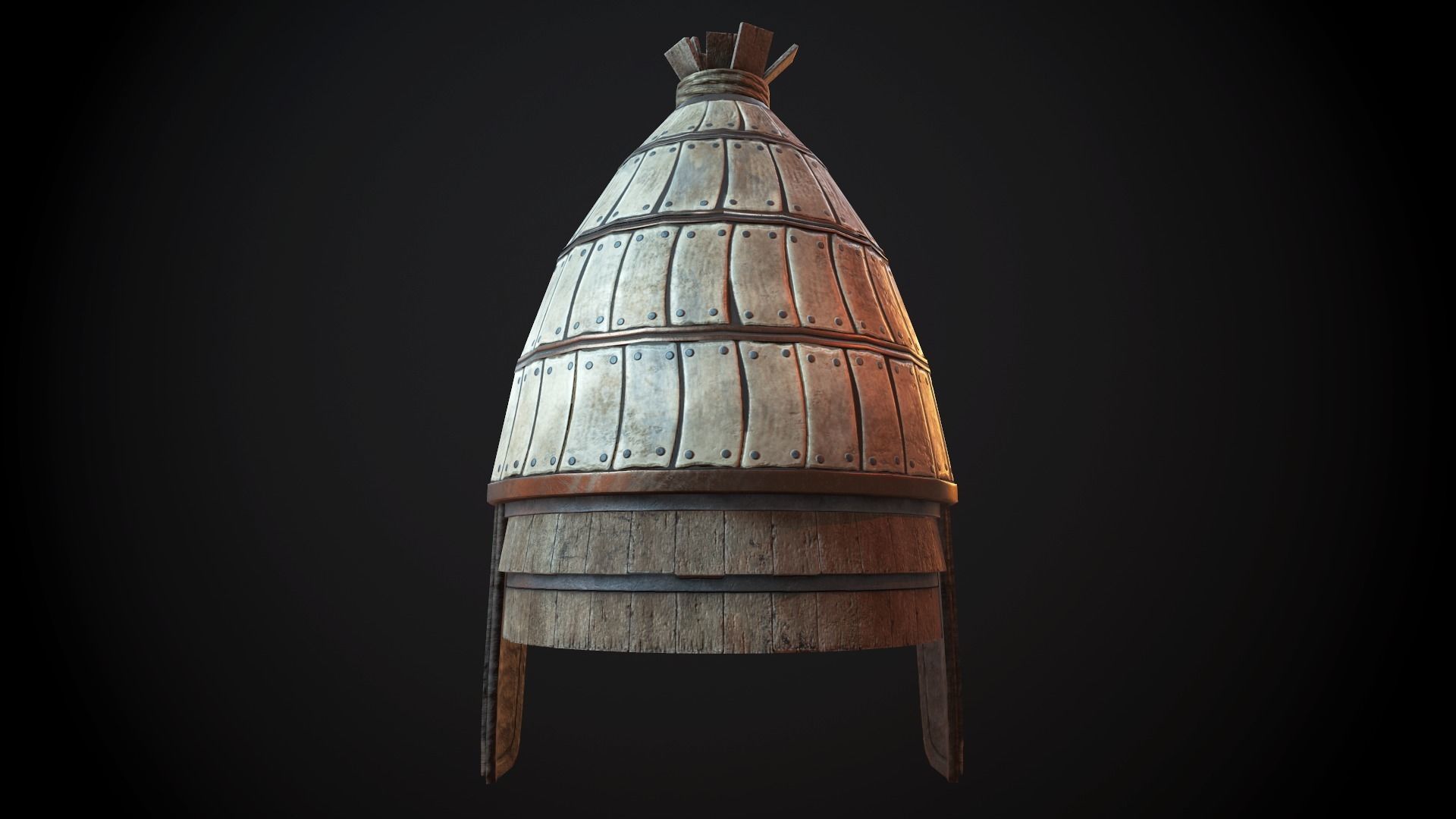 Knossos Helmet Low-poly 3D model_7
