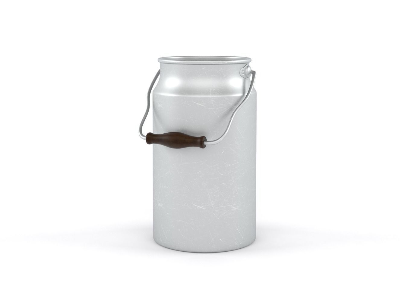 Aluminium Milk Can 3D model_4