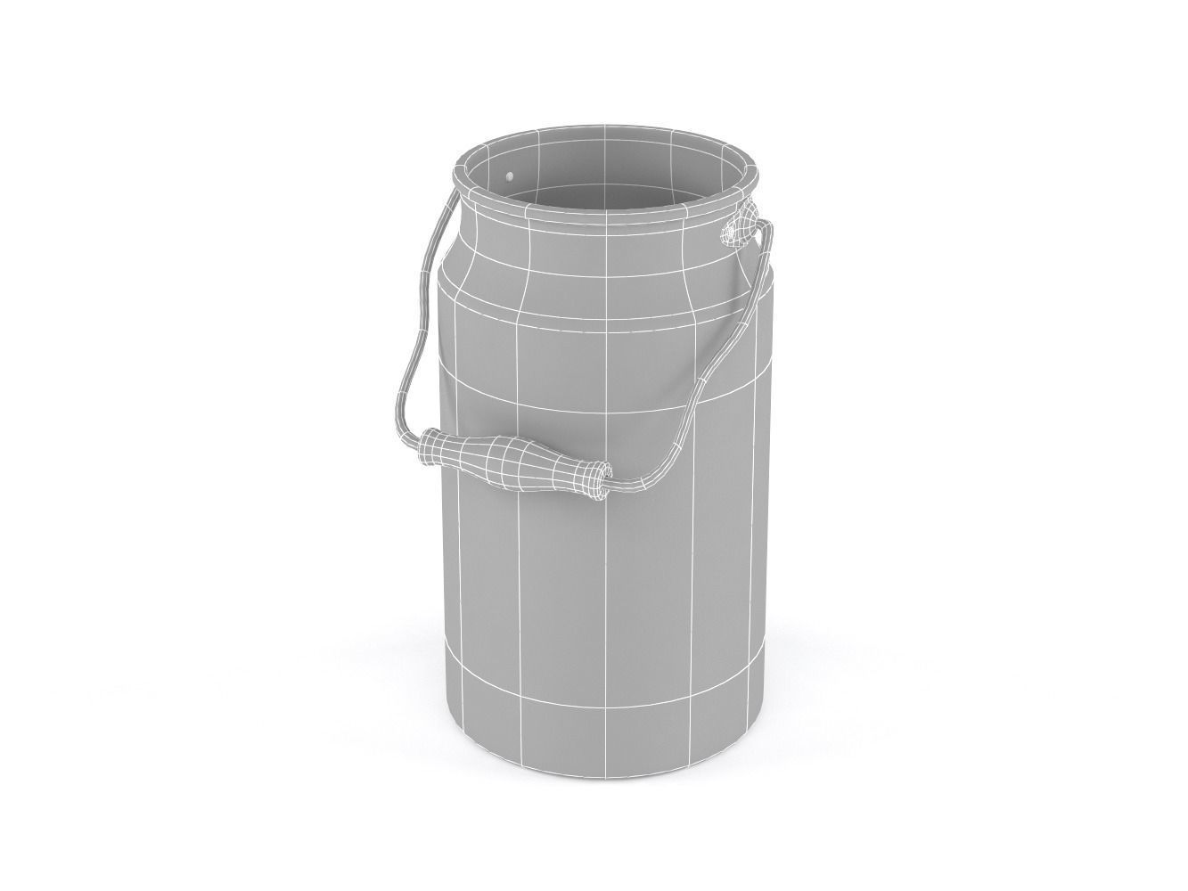 Aluminium Milk Can 3D model_13