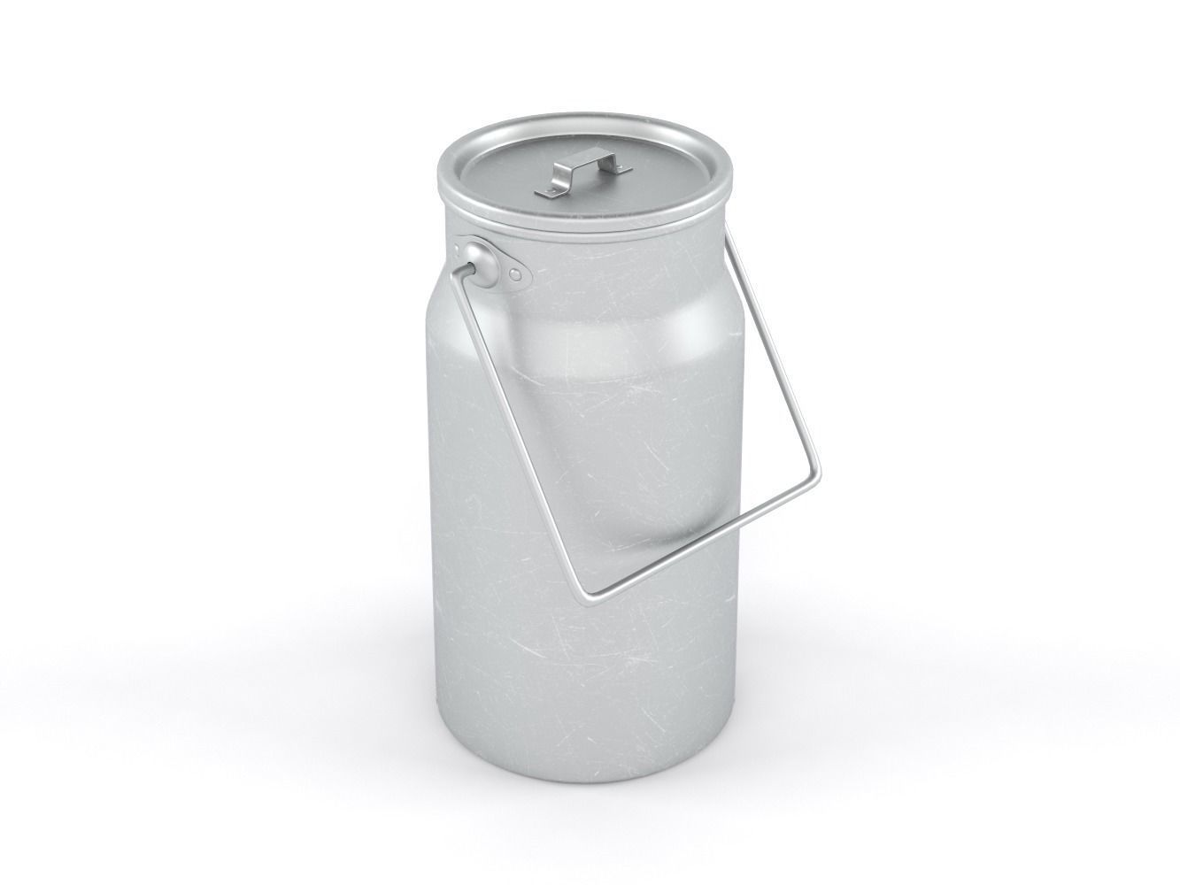 Aluminium Milk Can 3D model_5