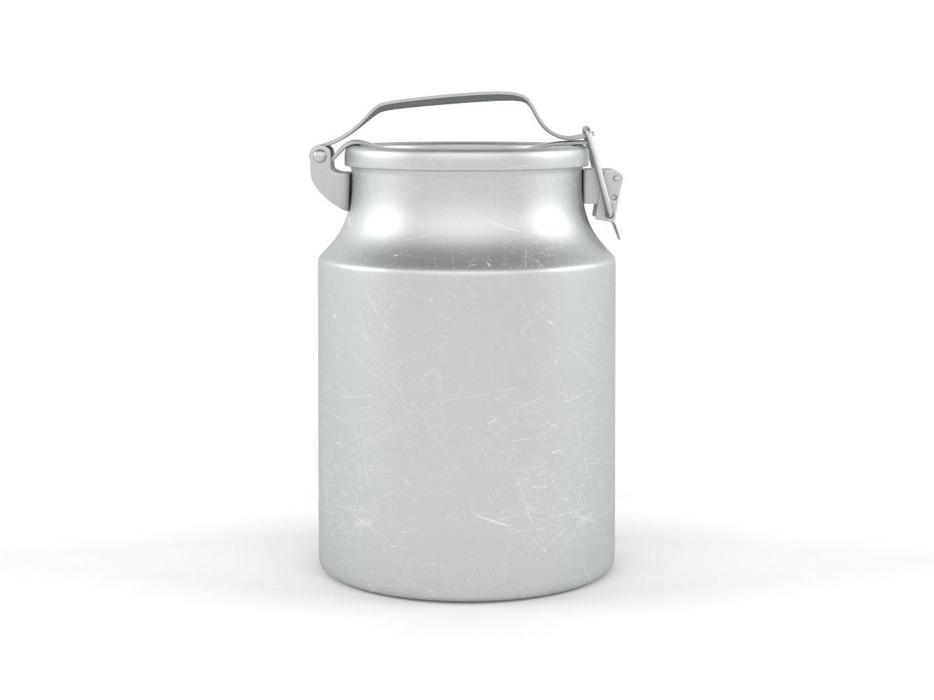 Aluminium Milk Can 3D model_3