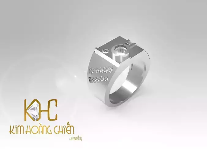 Rings-CC9-with diamond -1 Files 3D print model 3D print model 