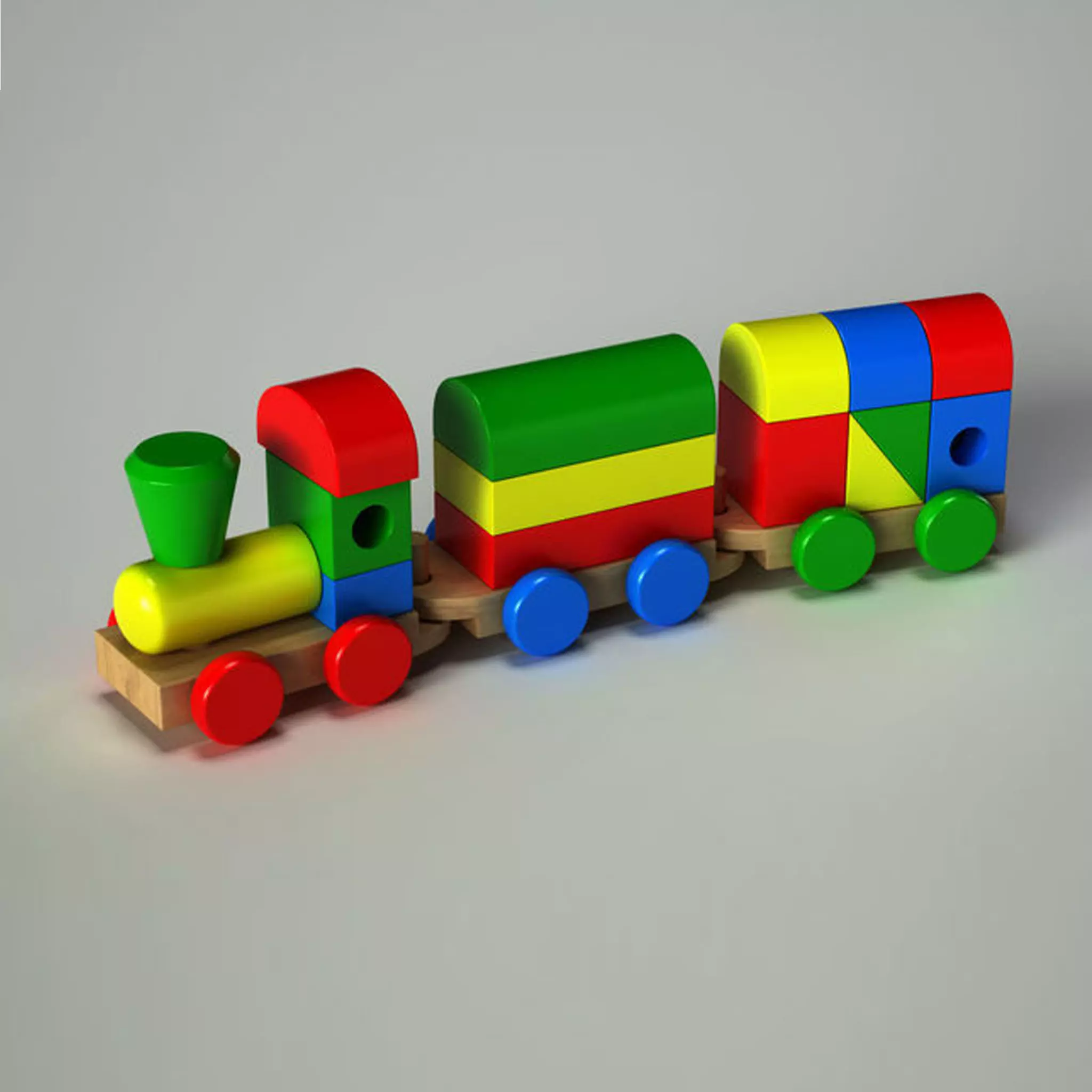 Train Toy  I PBR Model 3D model Low-poly 3D model_0