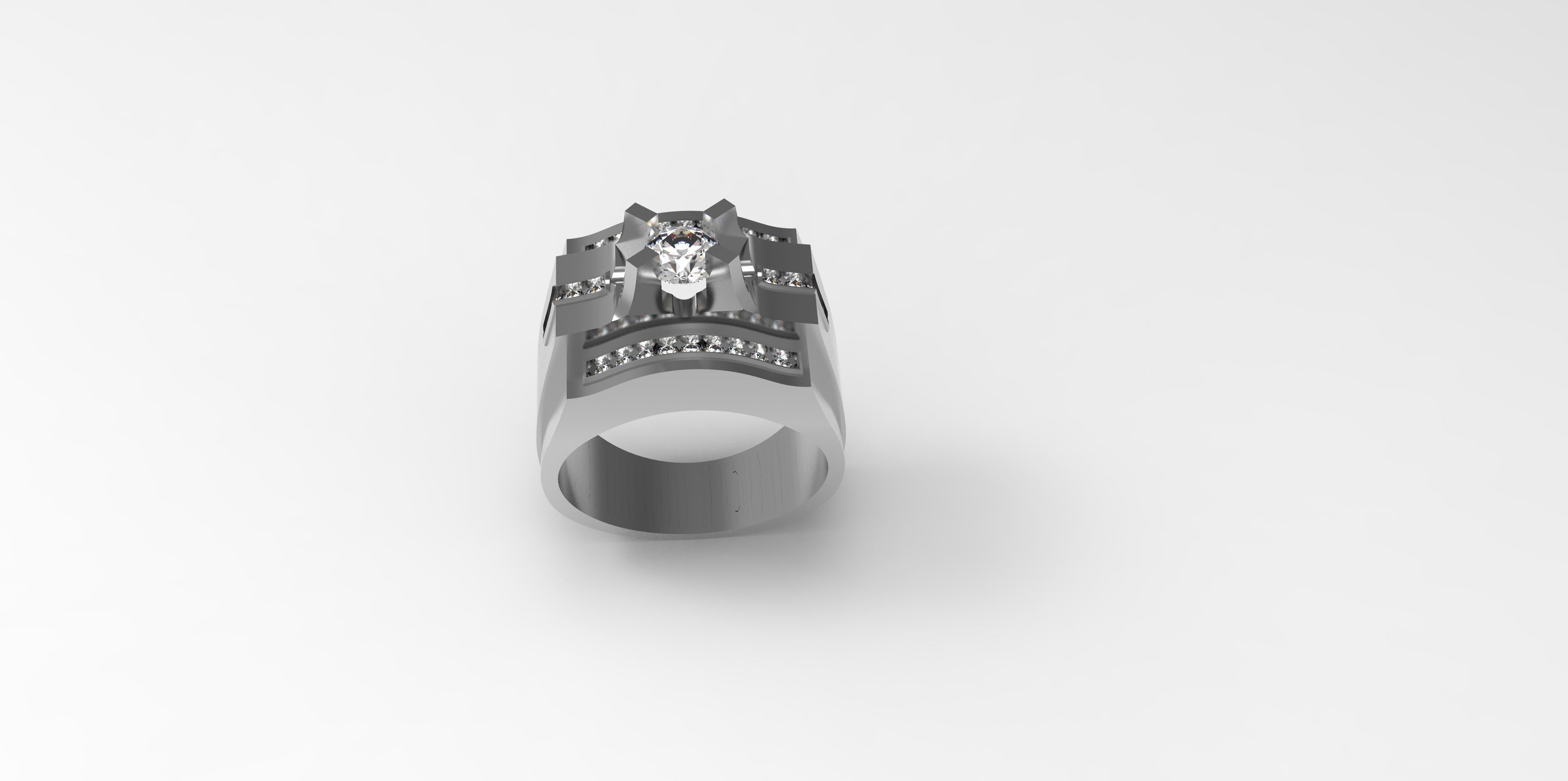 Rings-CC11-with diamond -1 Files 3D print model 3D print model 3D print model_2
