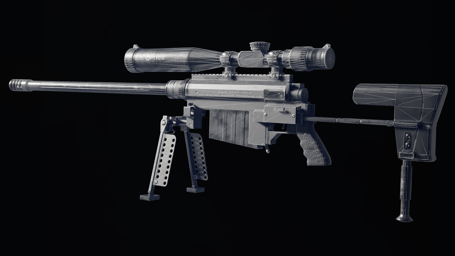 THOR M96 WindRunner low polygon model Low-poly 3D model_17