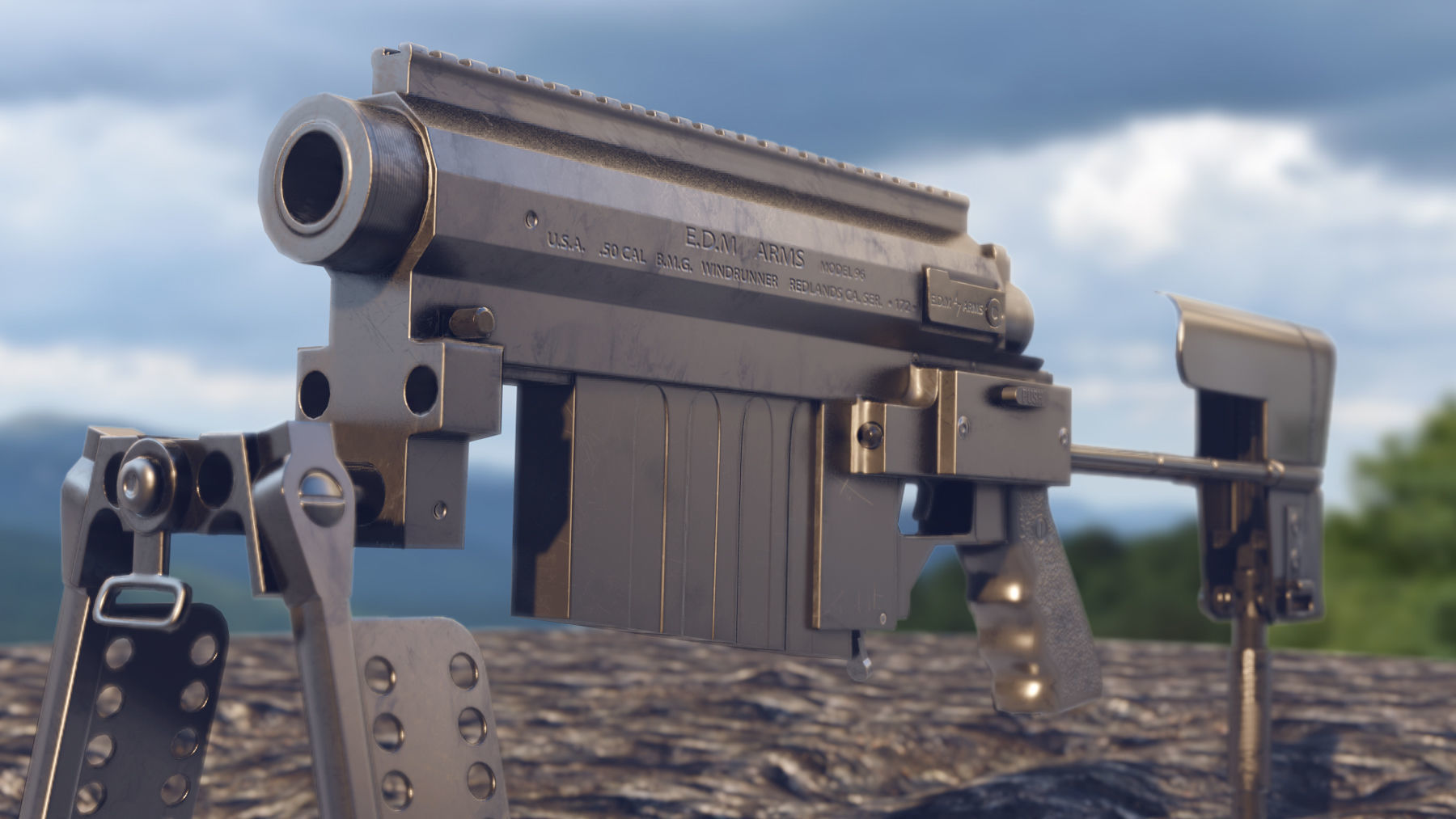 THOR M96 WindRunner low polygon model Low-poly 3D model_7