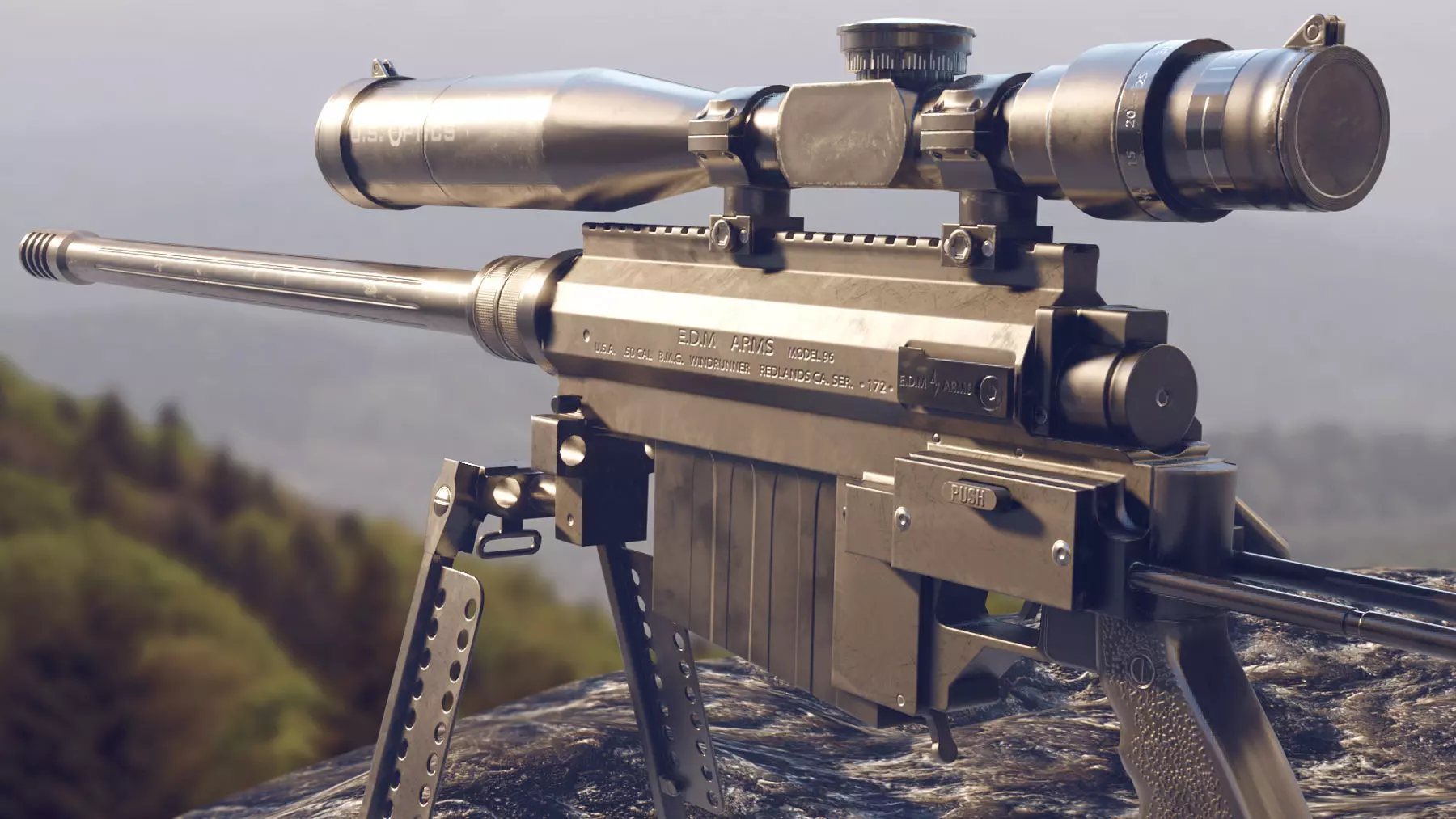 THOR M96 WindRunner low polygon model Low-poly 3D model_0