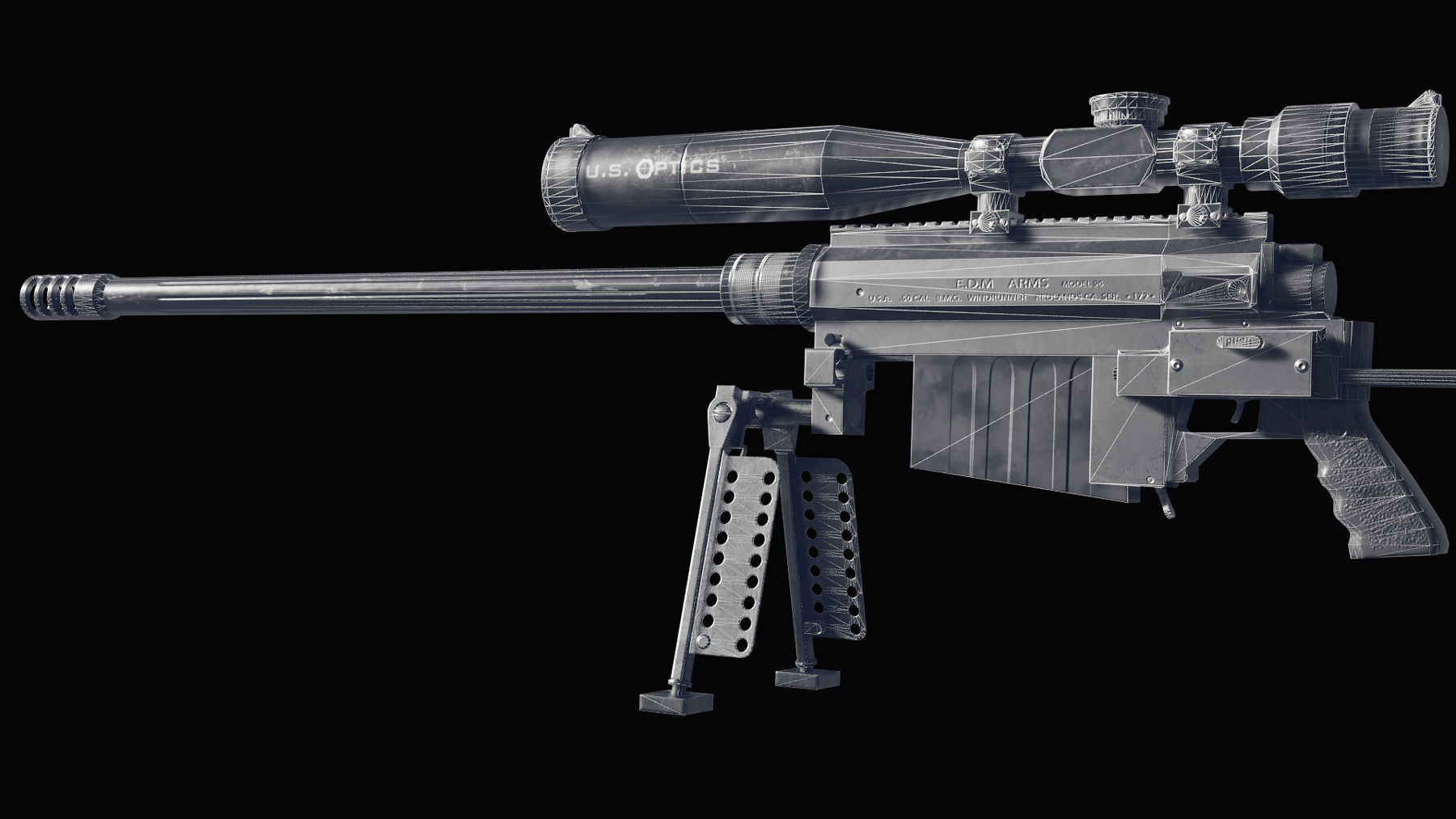 THOR M96 WindRunner low polygon model Low-poly 3D model_15