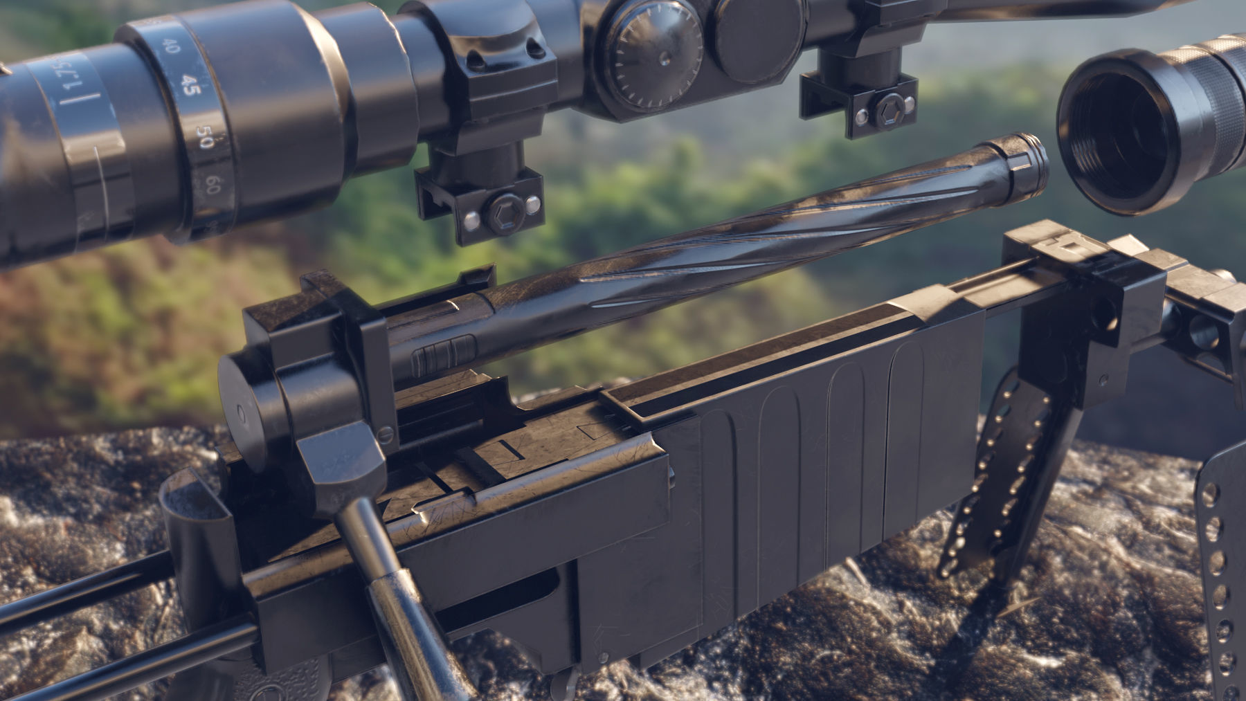 THOR M96 WindRunner low polygon model Low-poly 3D model_5