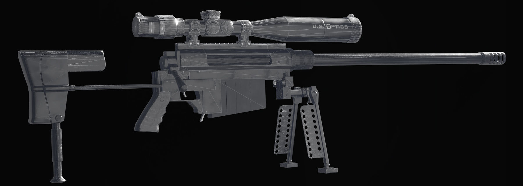 THOR M96 WindRunner low polygon model Low-poly 3D model_16