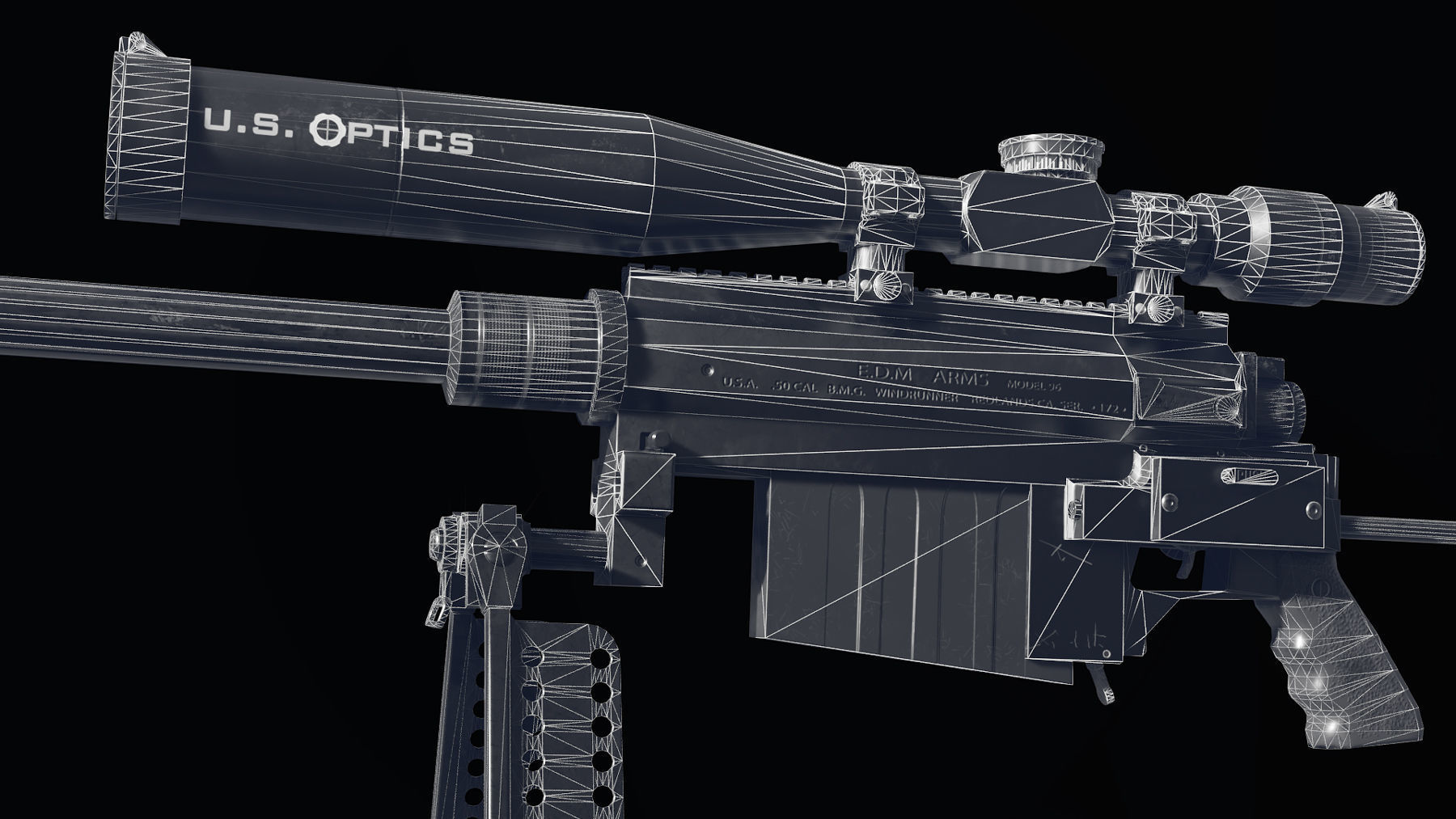 THOR M96 WindRunner low polygon model Low-poly 3D model_19