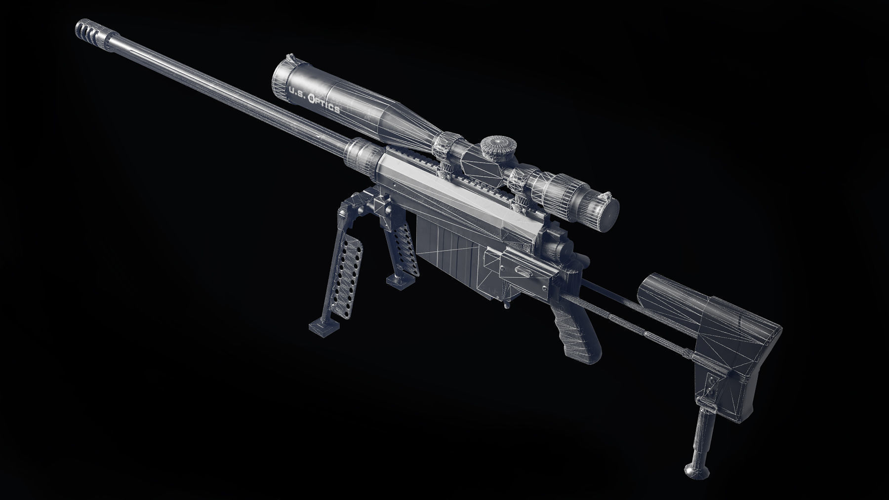 THOR M96 WindRunner low polygon model Low-poly 3D model_18