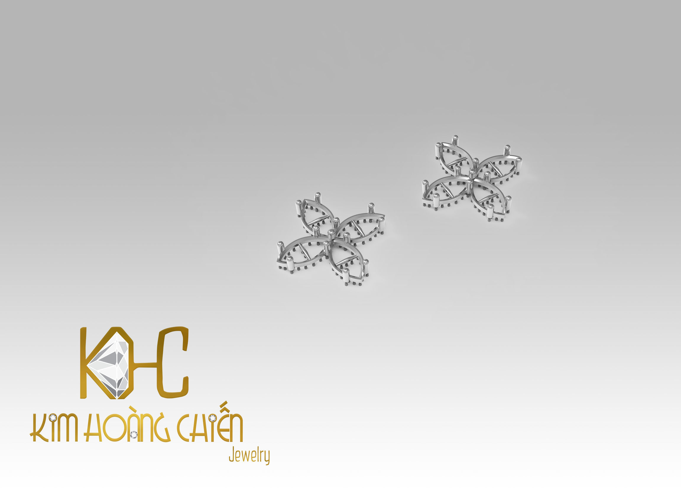 Rings-CC14 with diamond -1 Files 3D print model 3D print model_9