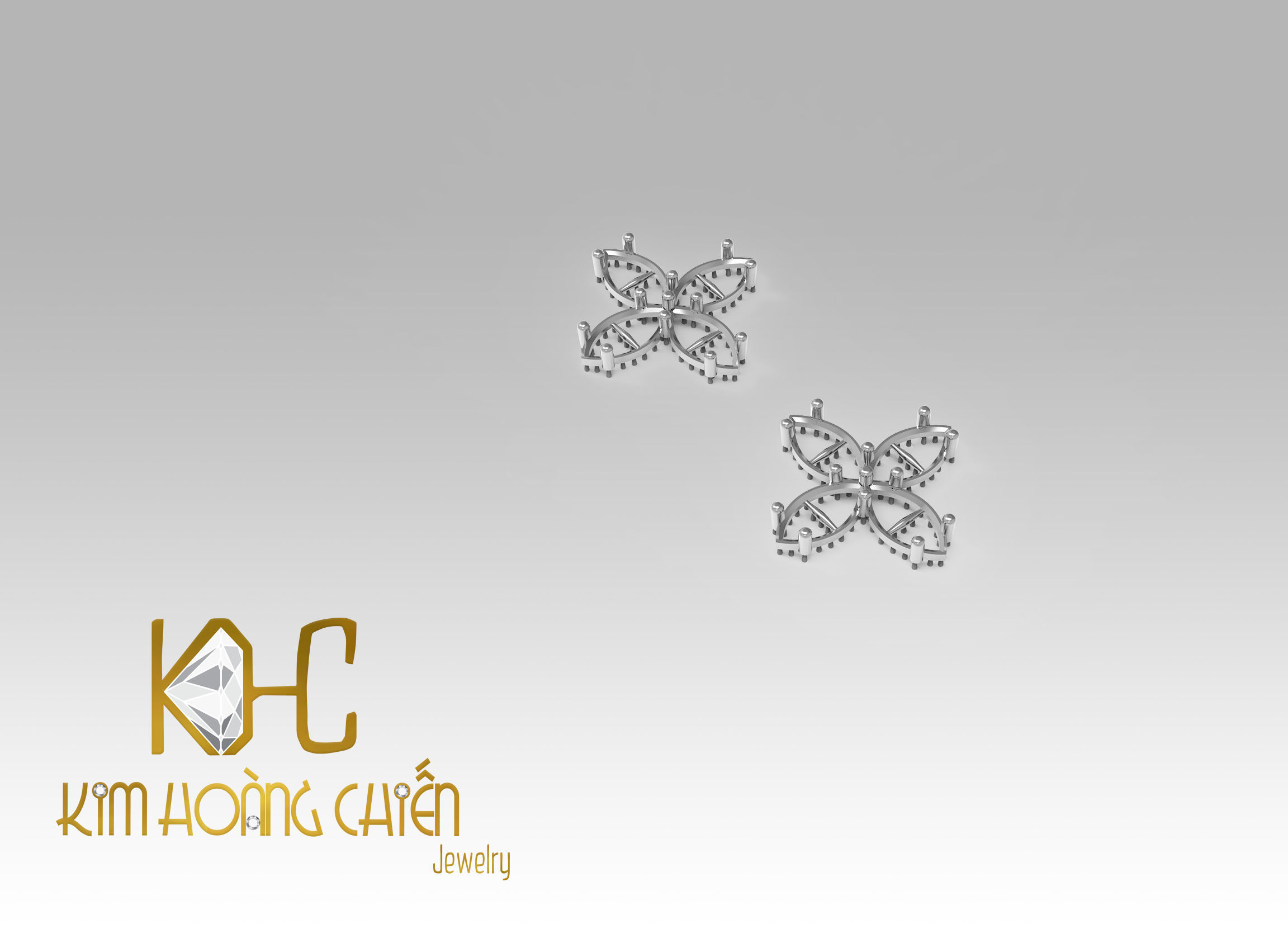 Rings-CC14 with diamond -1 Files 3D print model 3D print model_2