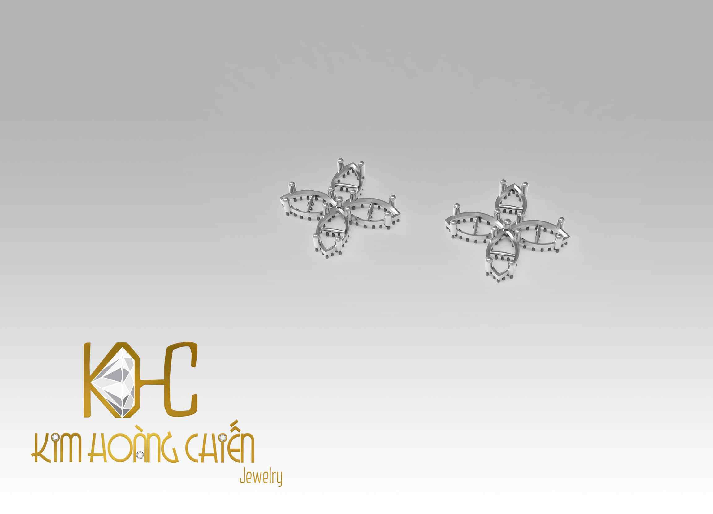 Rings-CC14 with diamond -1 Files 3D print model 3D print model_1