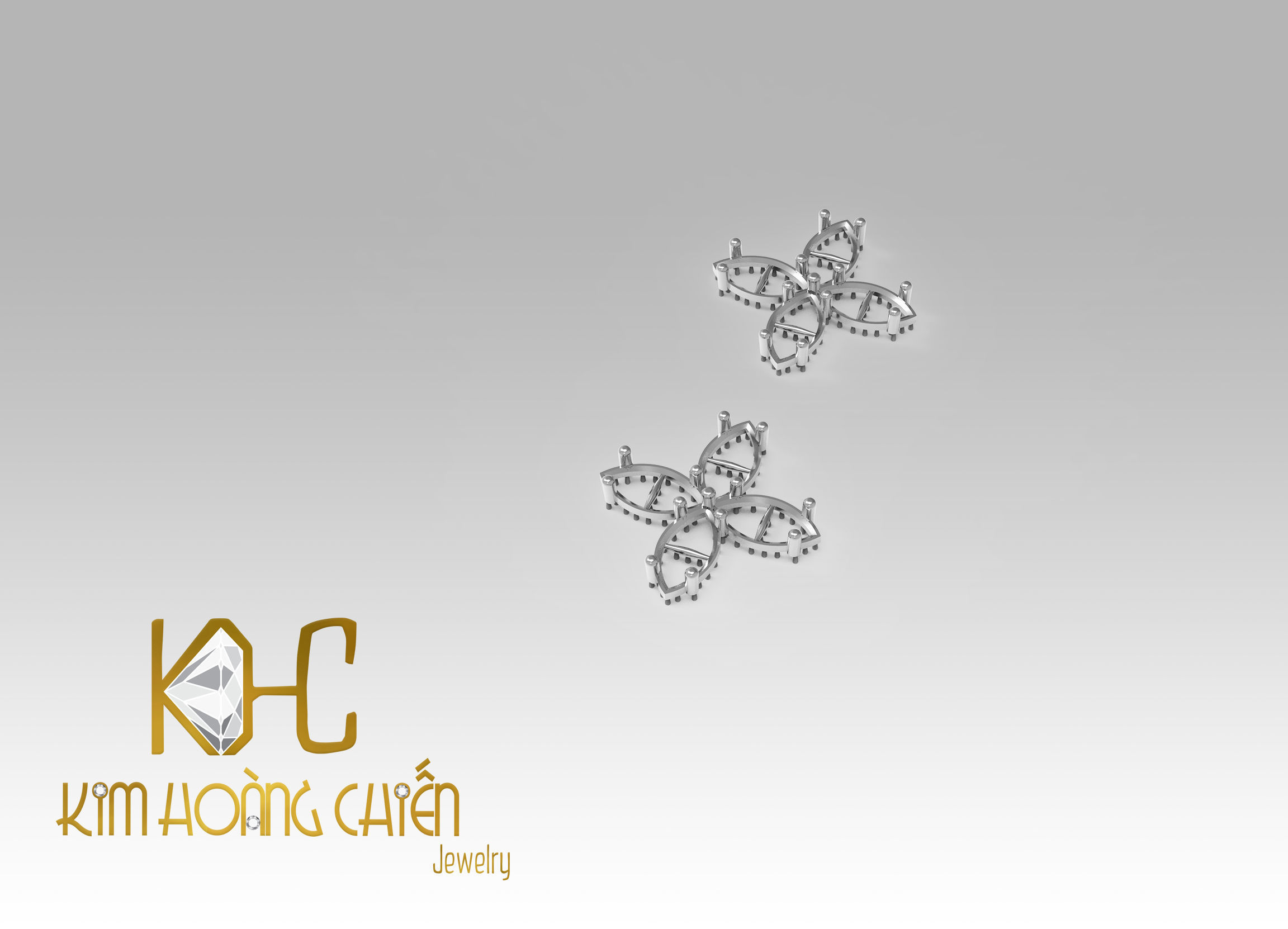 Rings-CC14 with diamond -1 Files 3D print model 3D print model_8