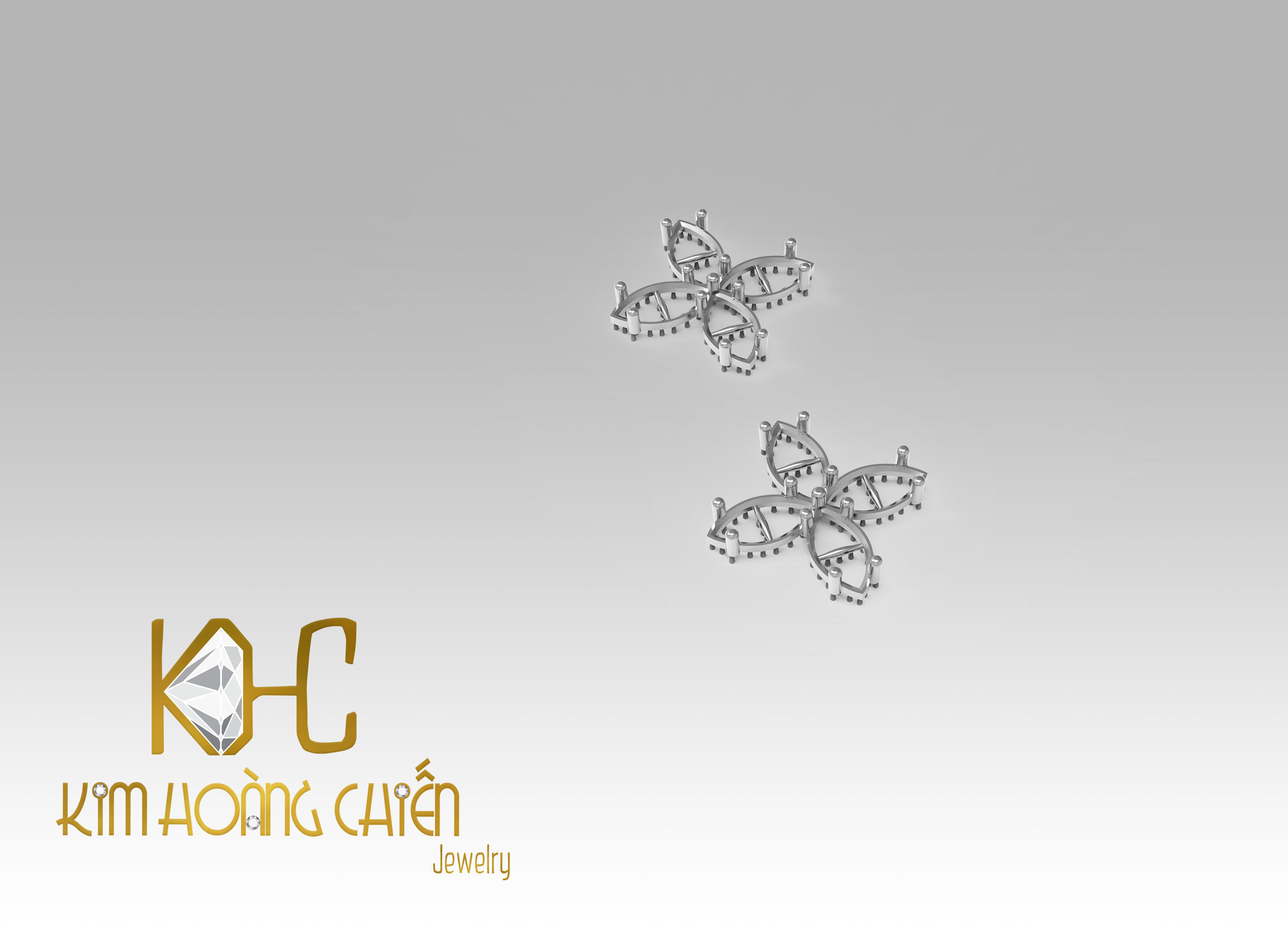 Rings-CC14 with diamond -1 Files 3D print model 3D print model_7