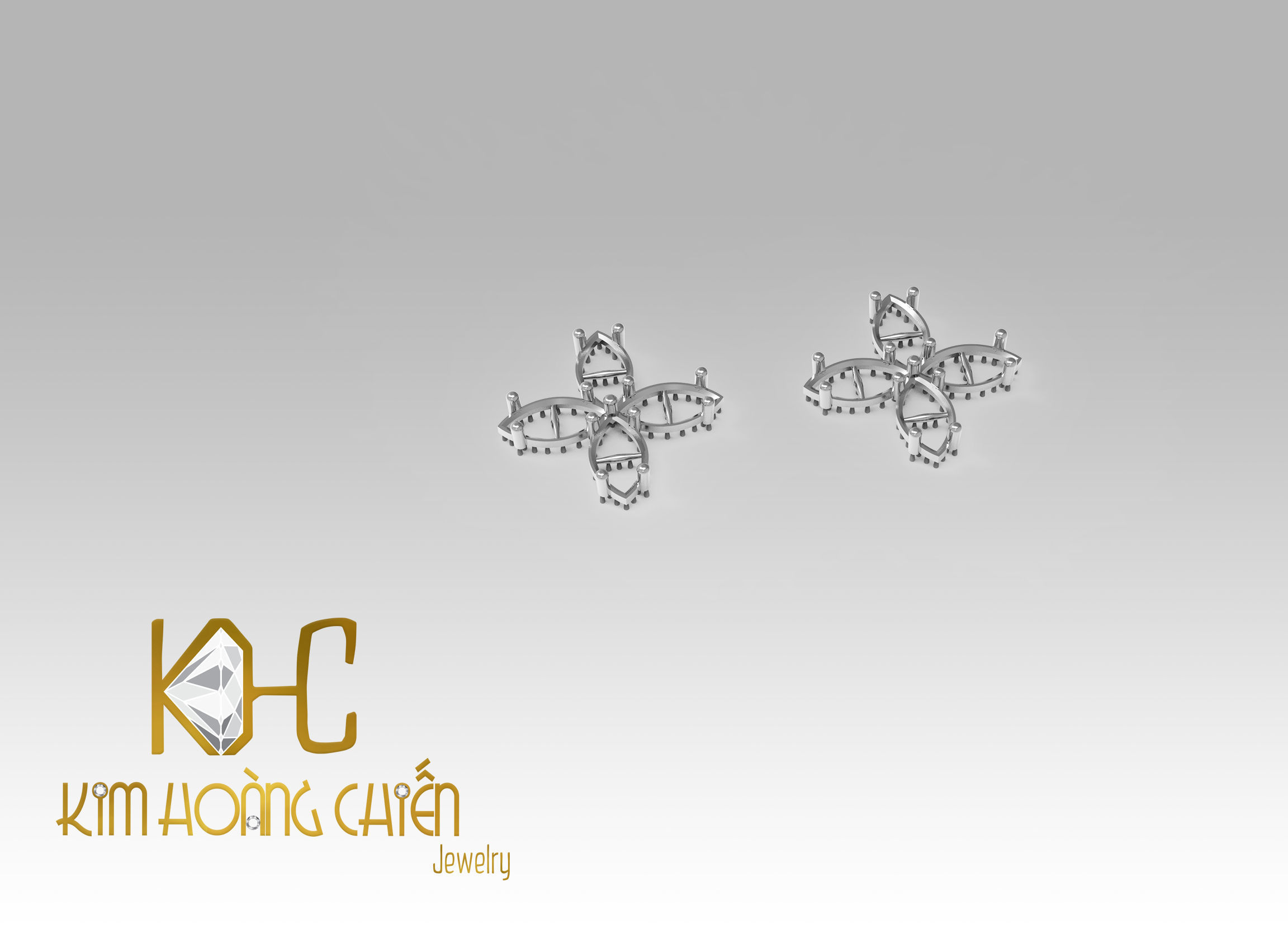 Rings-CC14 with diamond -1 Files 3D print model 3D print model_5