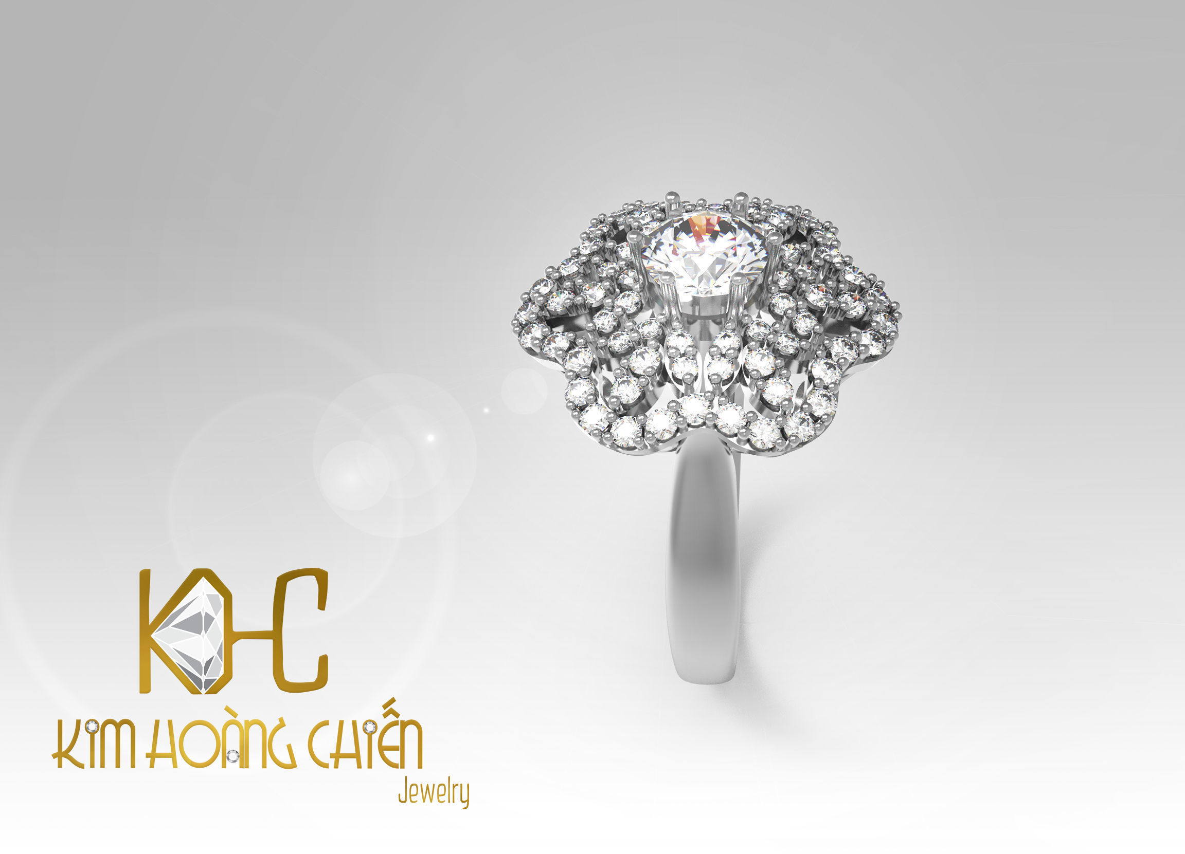 Rings-CC16-with diamond -1 Files 3D print model 3D print model 3D print model_8