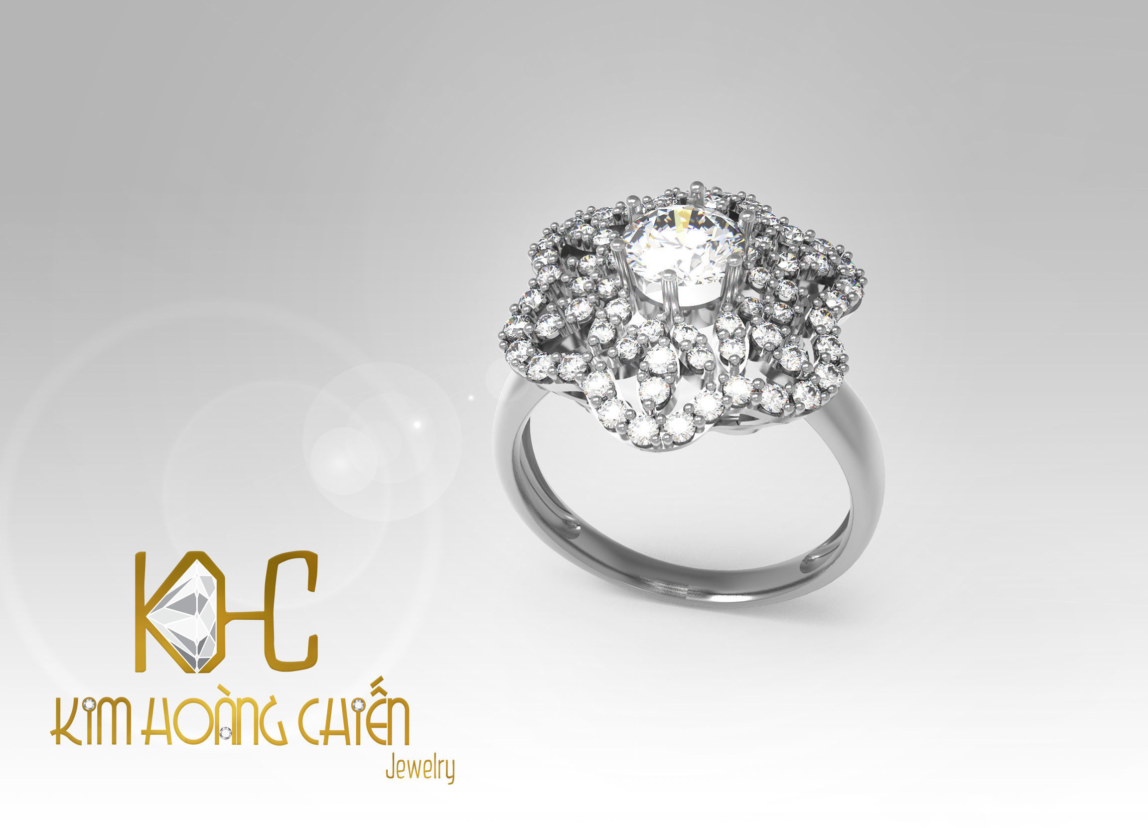 Rings-CC16-with diamond -1 Files 3D print model 3D print model 3D print model_6