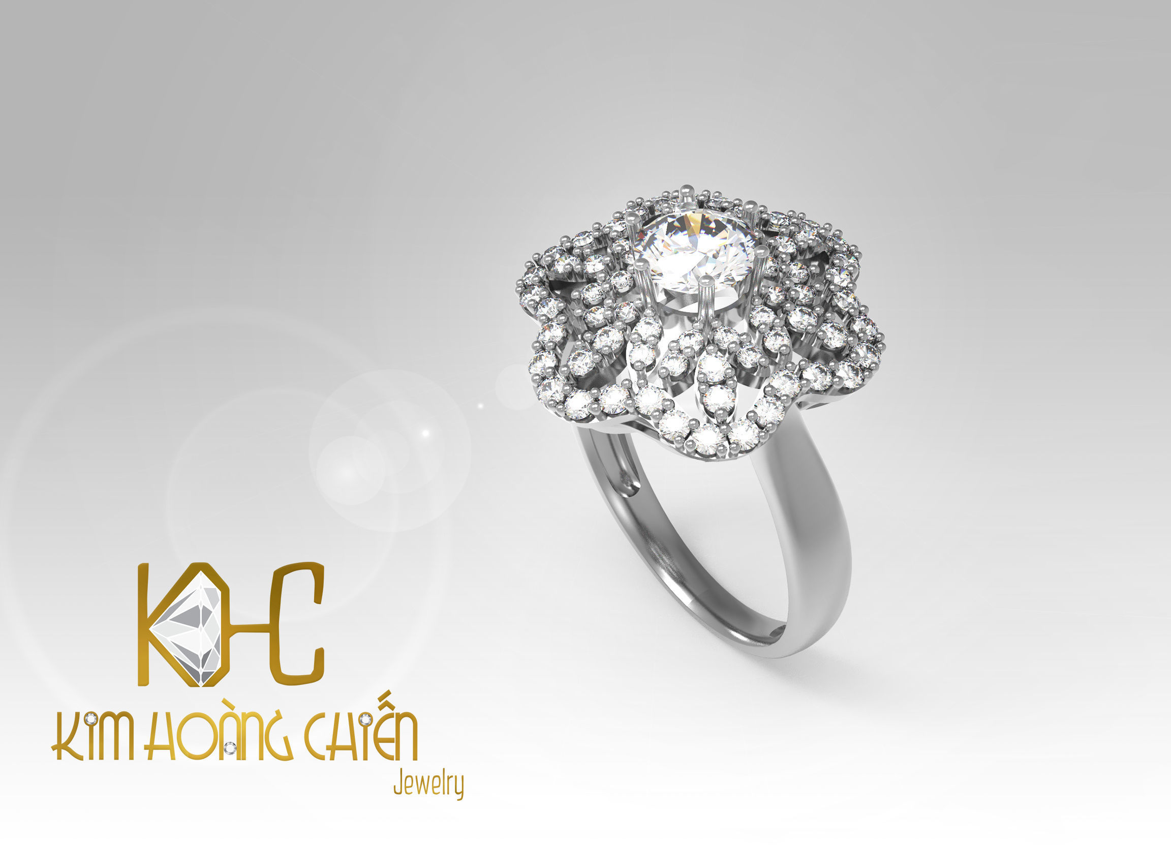 Rings-CC16-with diamond -1 Files 3D print model 3D print model 3D print model_7