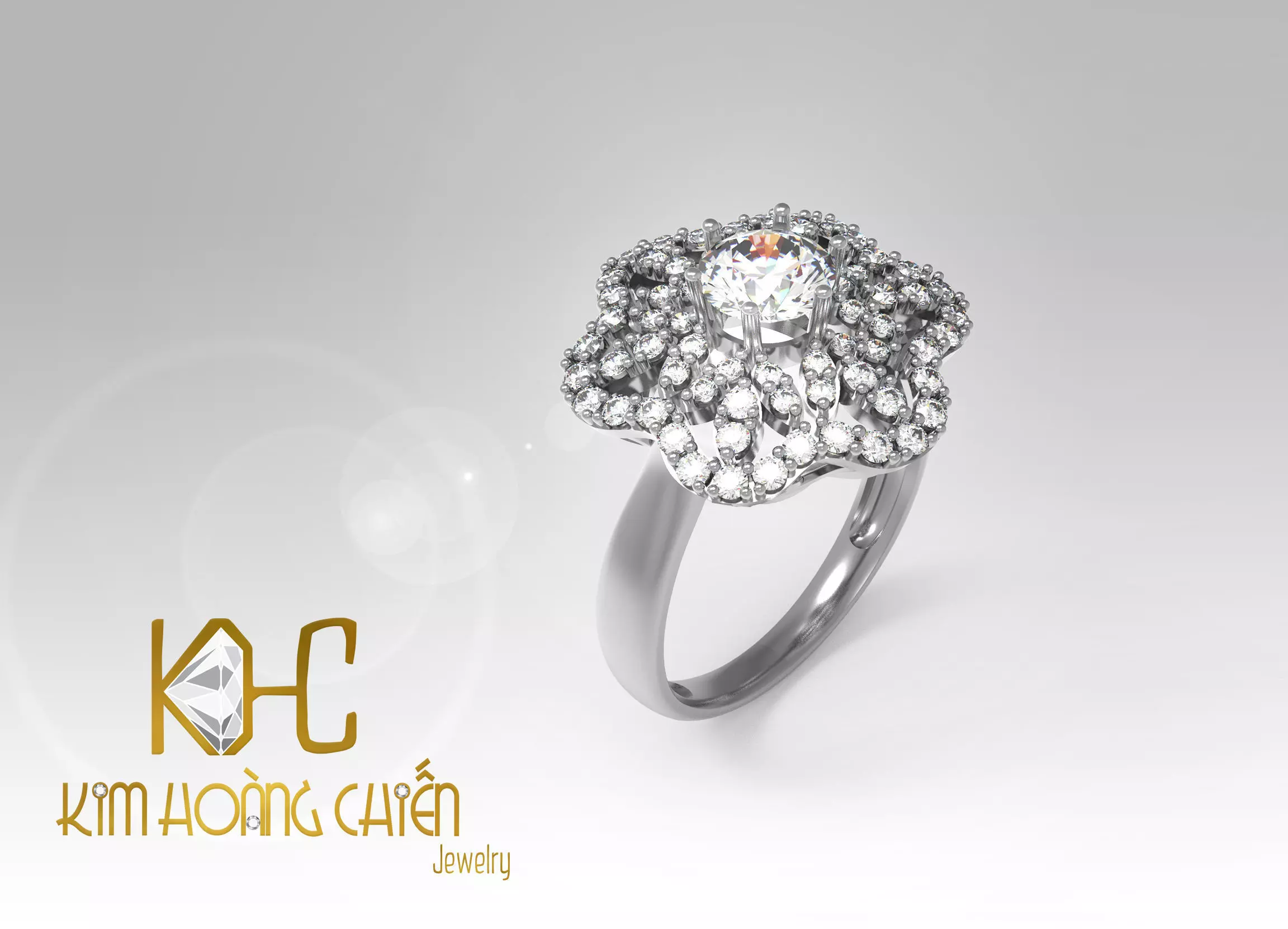 Rings-CC16-with diamond -1 Files 3D print model 3D print model 3D print model_0