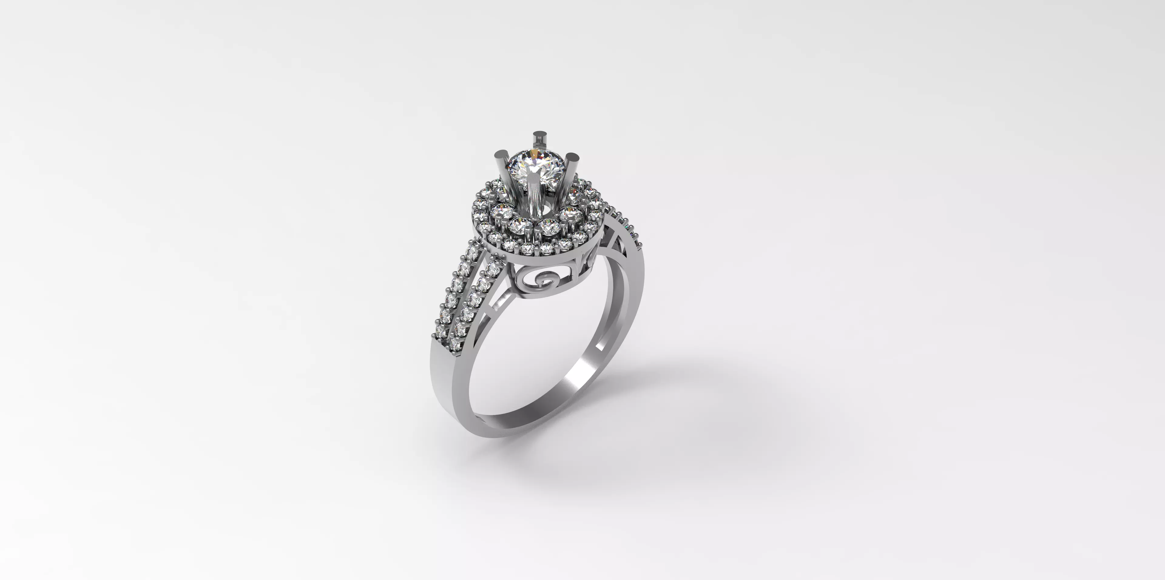 Rings-CC17 -with diamond -1 Files 3D print model 3D print model 3D print model_0