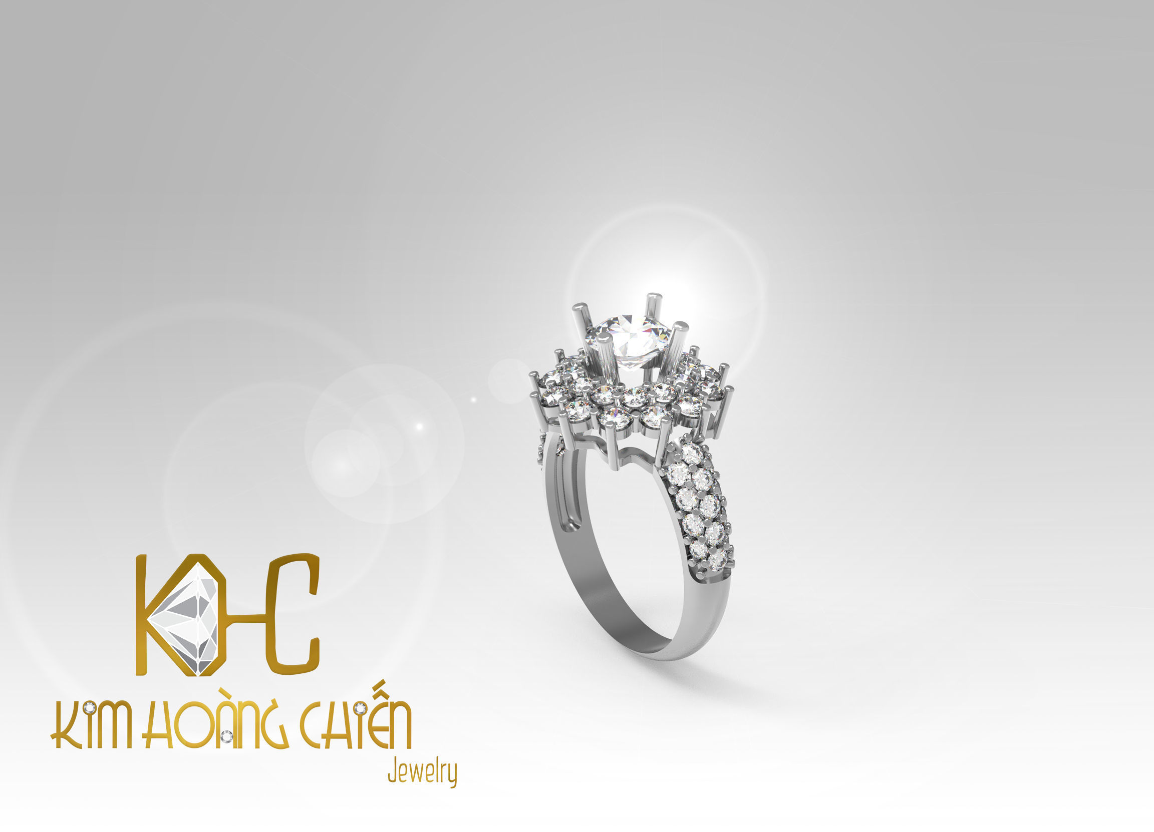 Rings-CC18-with diamond -1 Files 3D print model 3D print model 3D print model_7