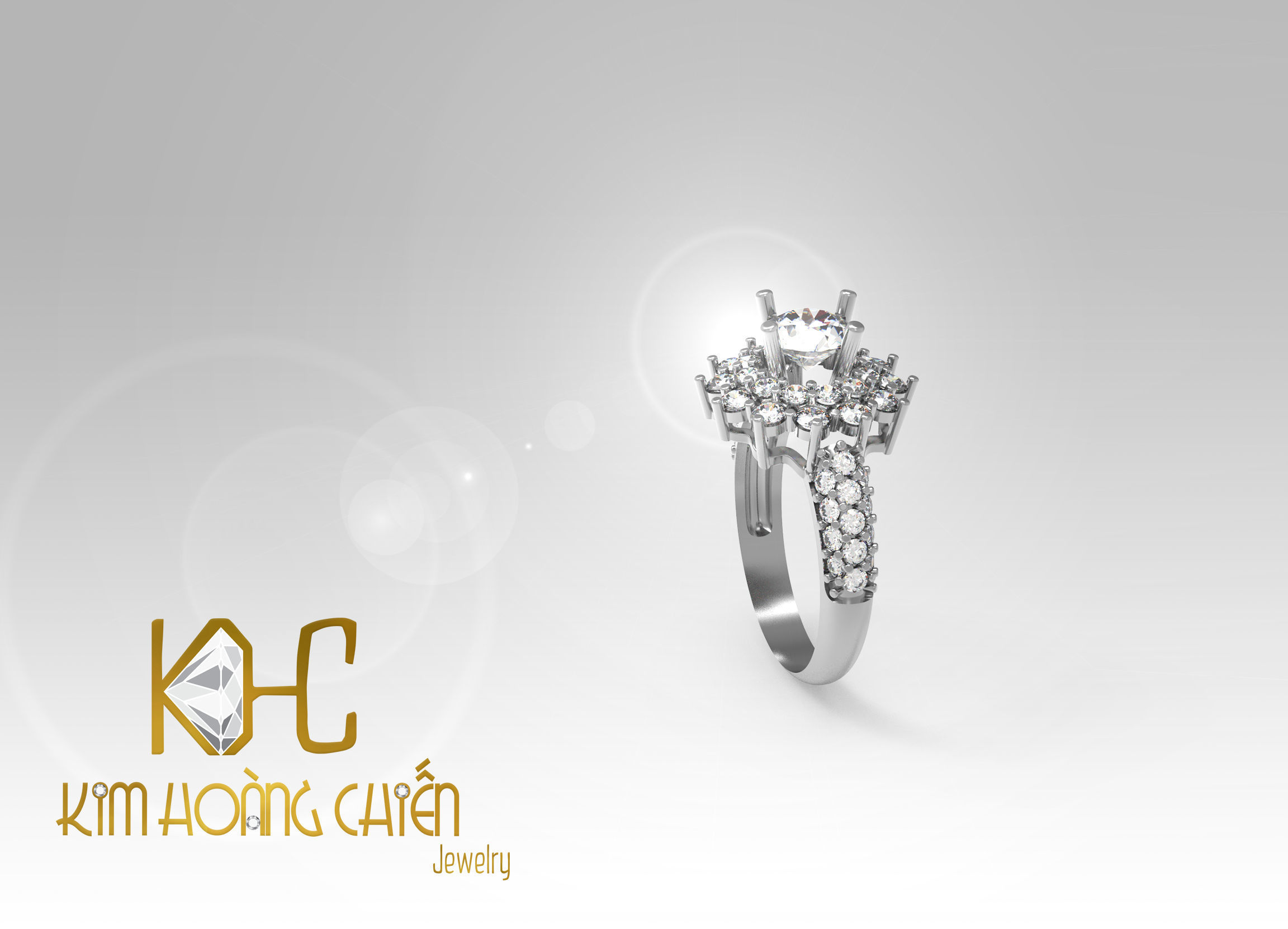 Rings-CC18-with diamond -1 Files 3D print model 3D print model 3D print model_3