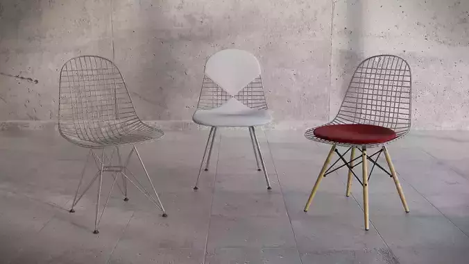 Vitra Eames wire chair DKR DKW DKX