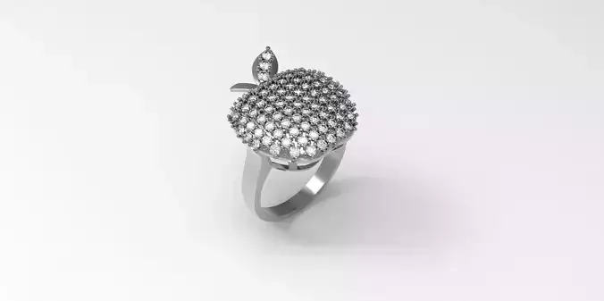 Rings-CC19-with diamond -1 Files 3D print model 3D print model 3D print model