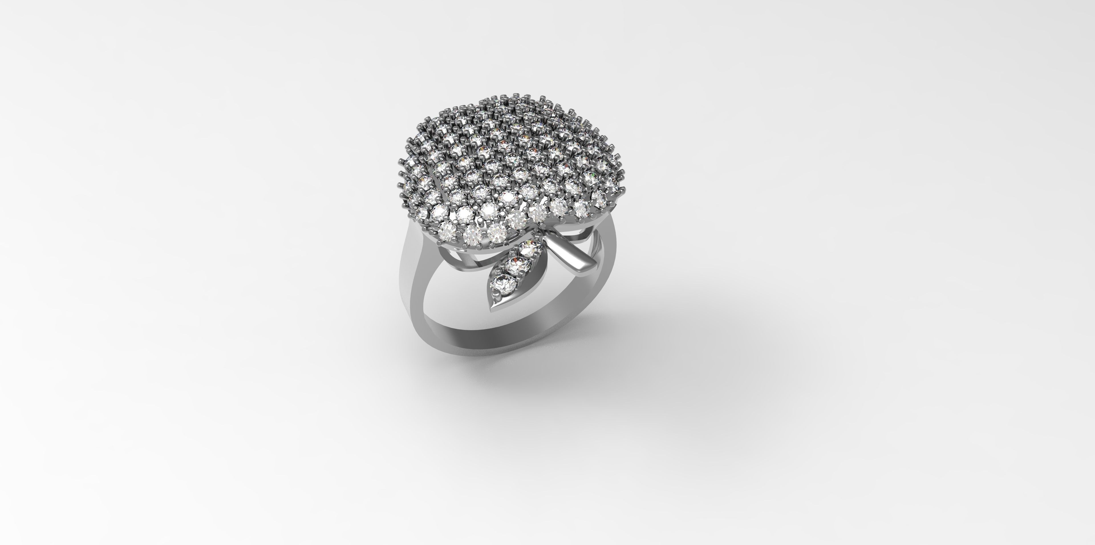 Rings-CC19-with diamond -1 Files 3D print model 3D print model 3D print model_6