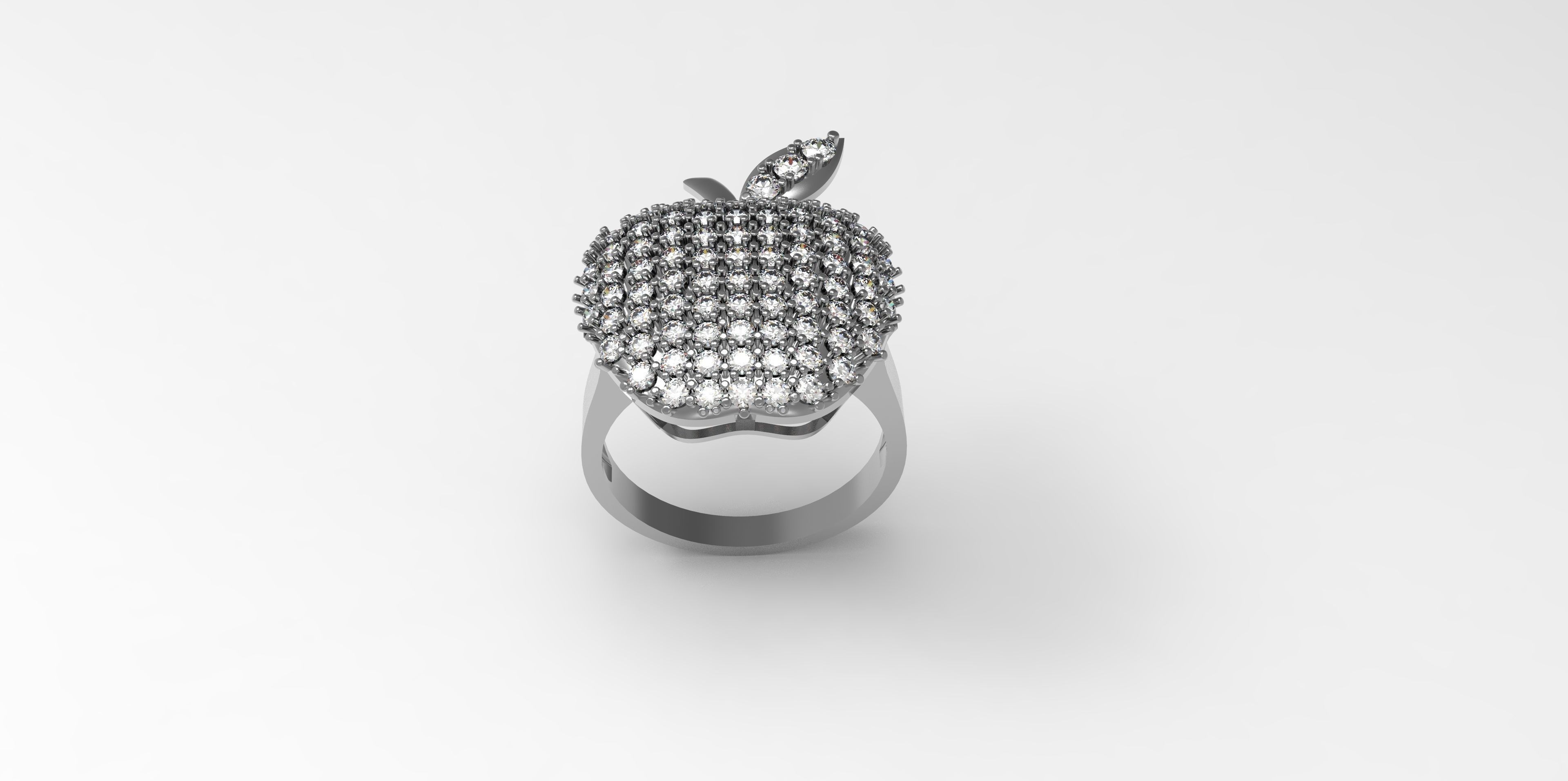 Rings-CC19-with diamond -1 Files 3D print model 3D print model 3D print model_2
