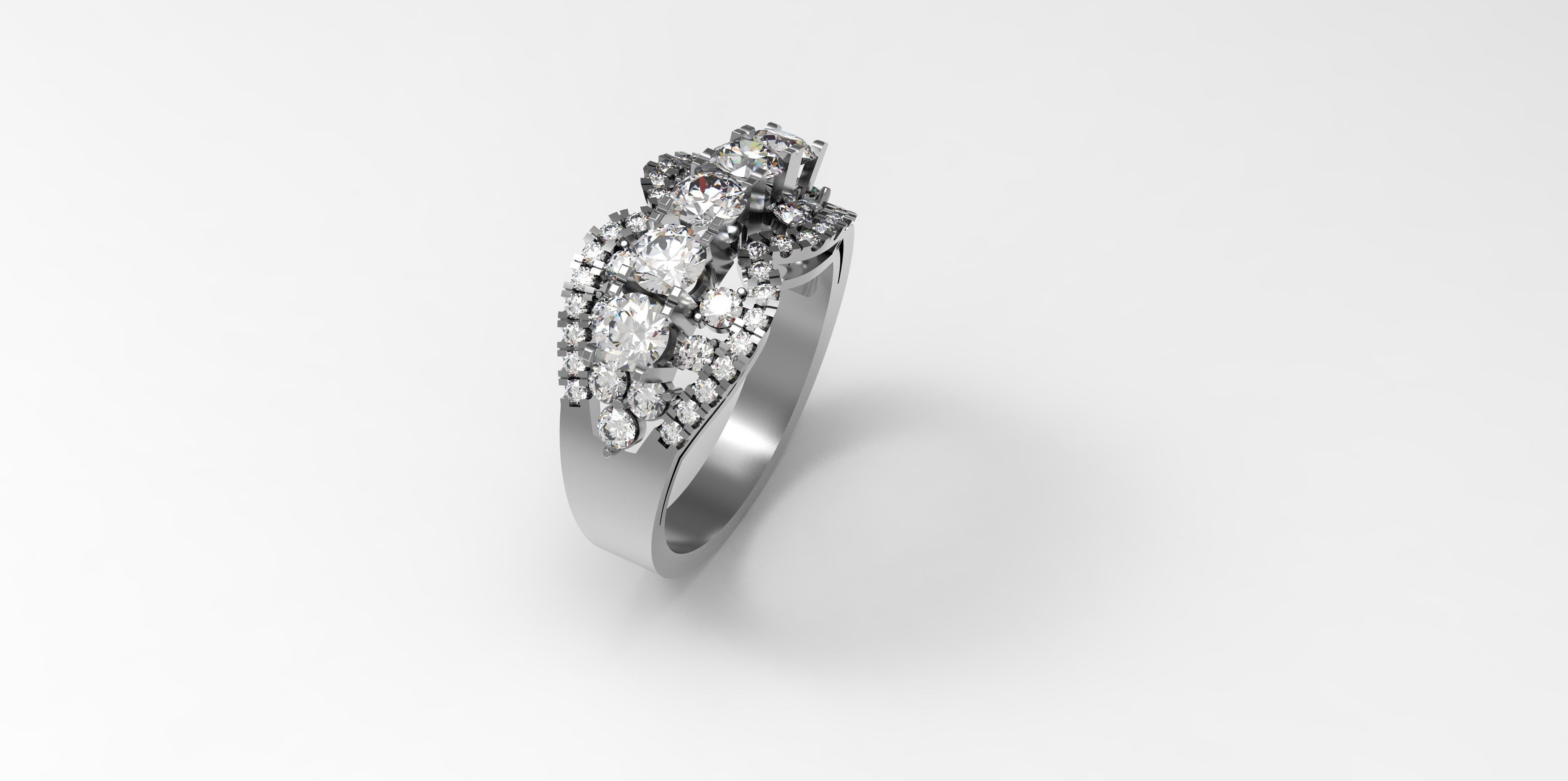 Rings-CC21-with diamond -1 Files 3D print model 3D print model_5