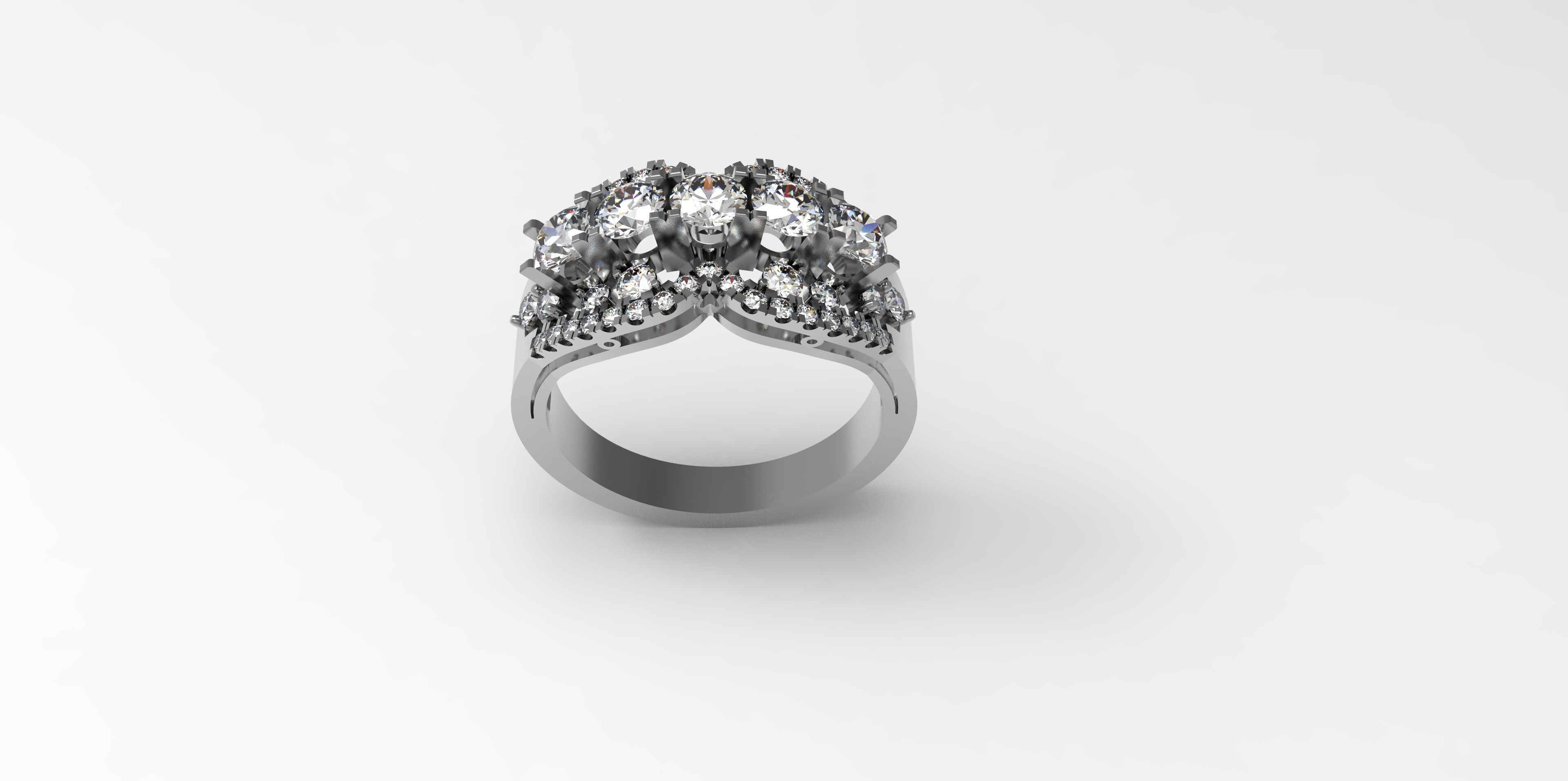 Rings-CC21-with diamond -1 Files 3D print model 3D print model_2