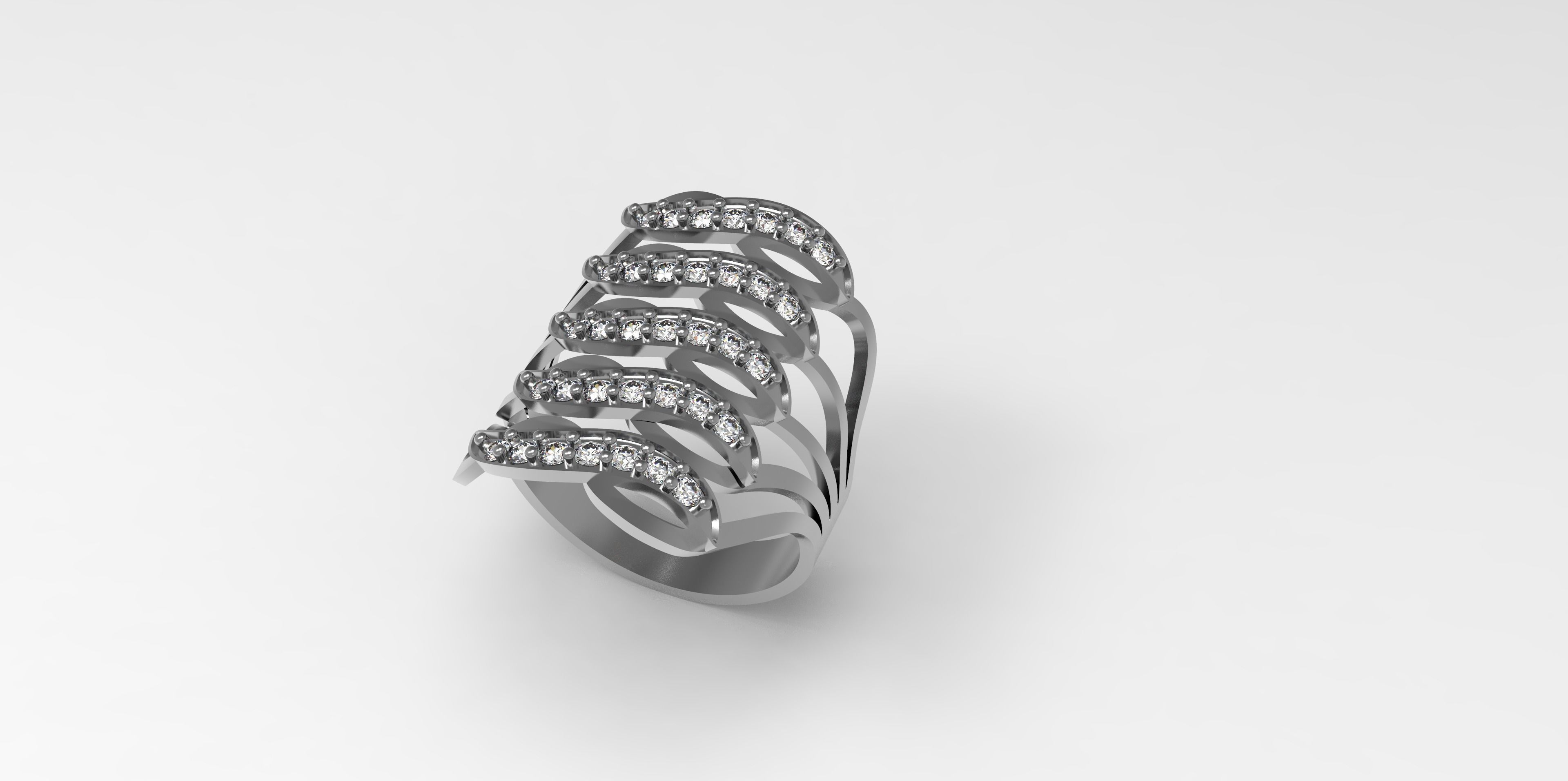 Rings-CC22-with diamond -1 Files 3D print model 3D print model_3