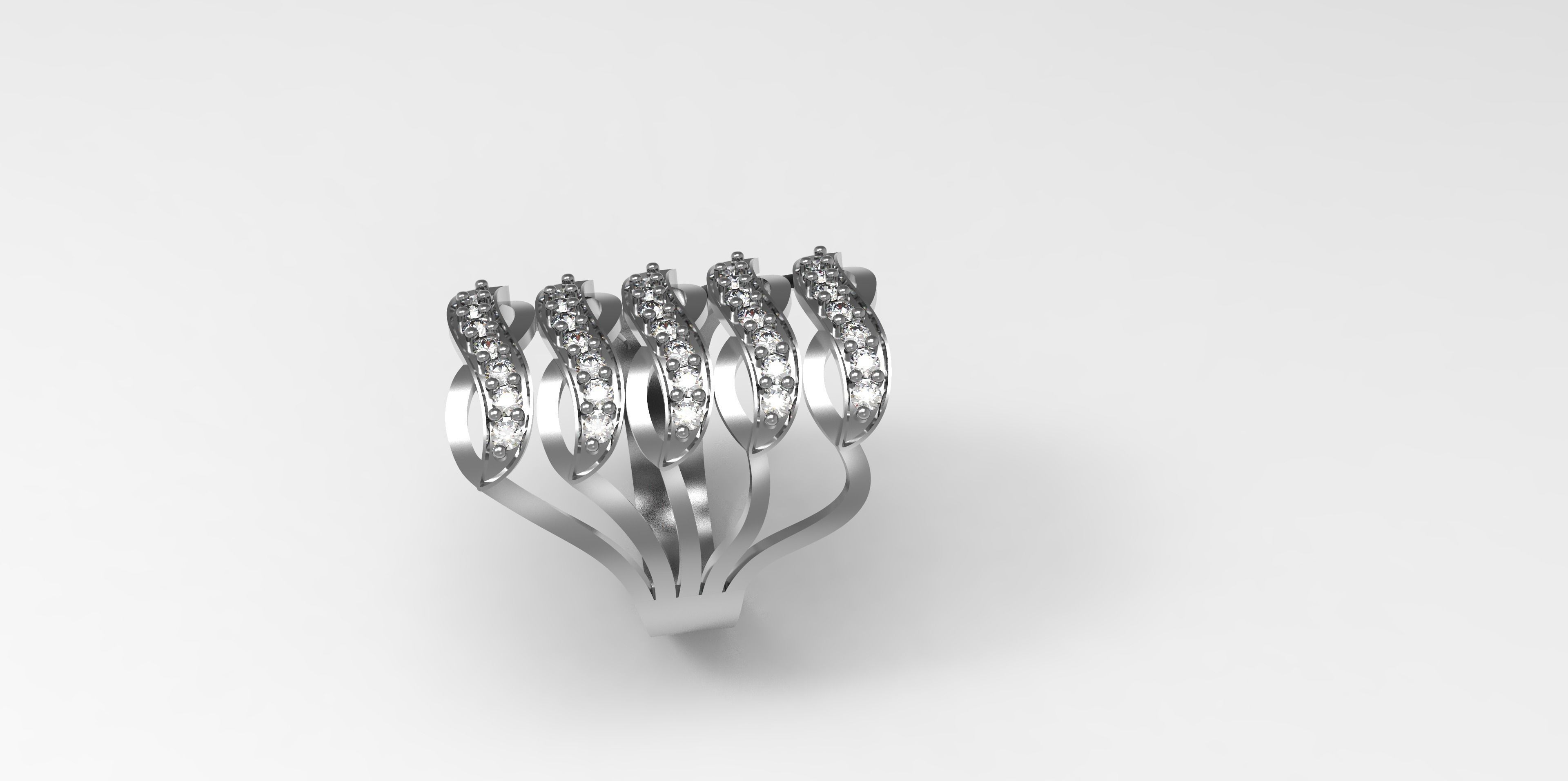 Rings-CC22-with diamond -1 Files 3D print model 3D print model_9