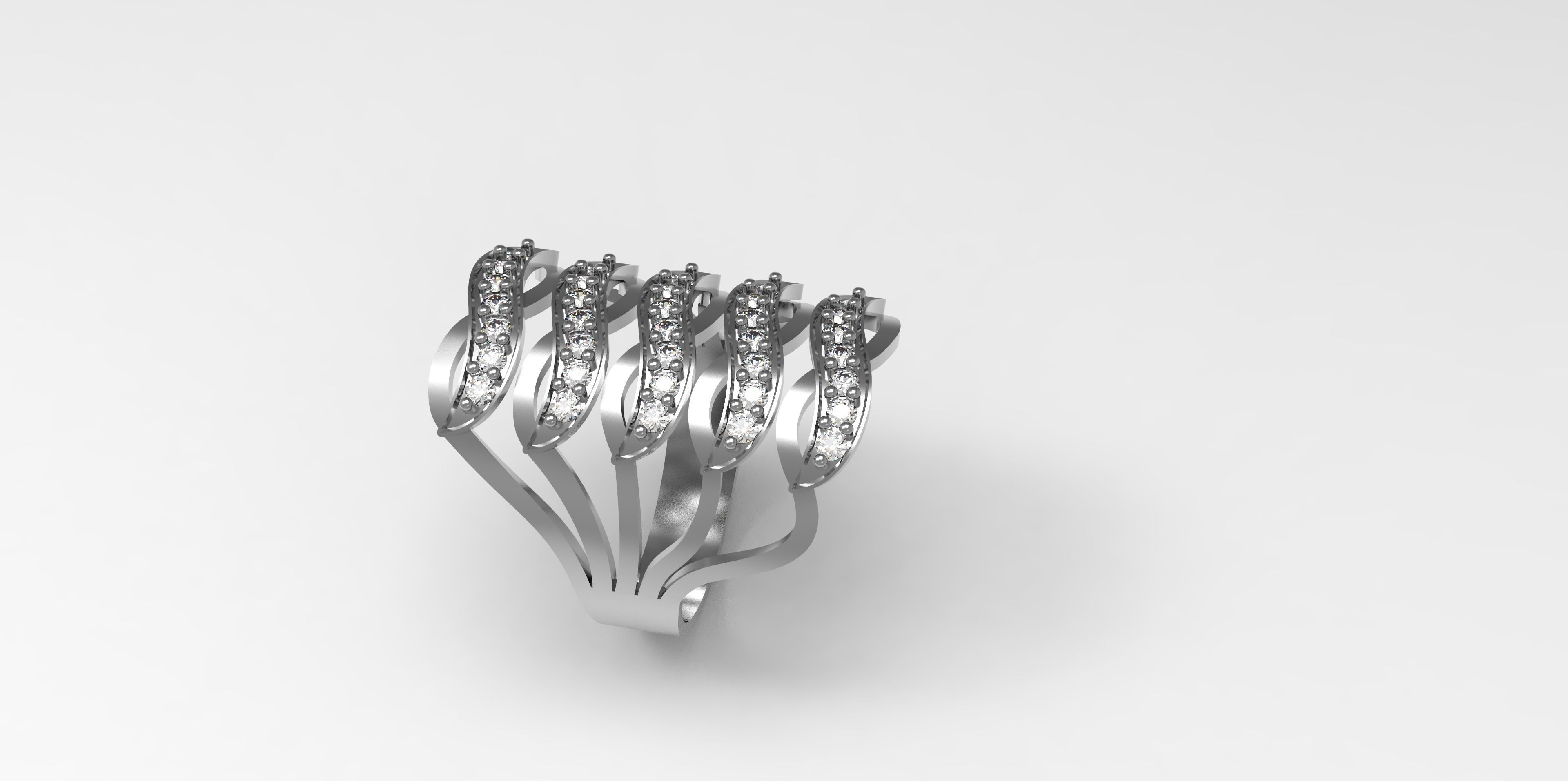 Rings-CC22-with diamond -1 Files 3D print model 3D print model_5