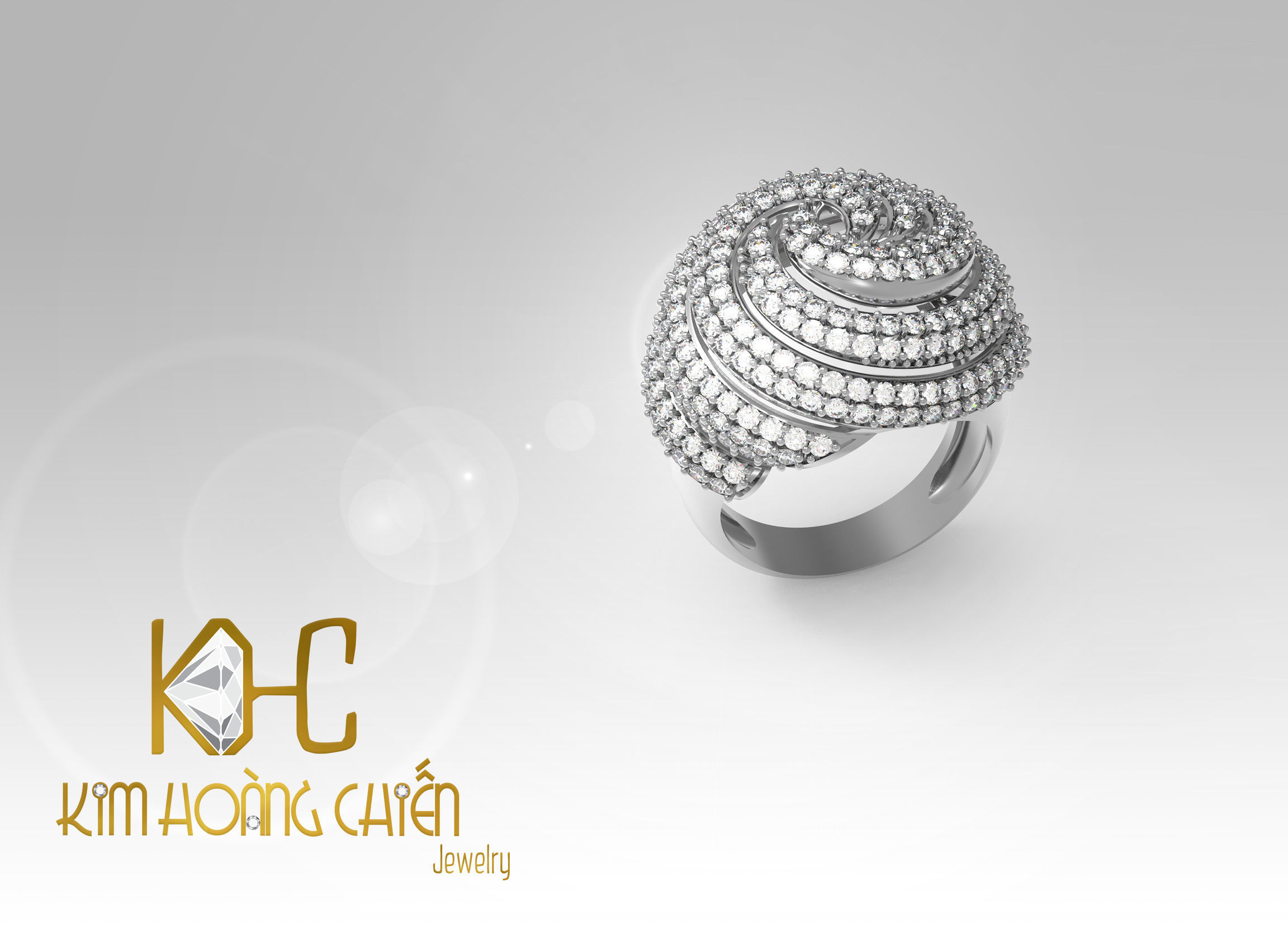 Rings-CC23-with diamond -1 Files 3D print model 3D print model_5