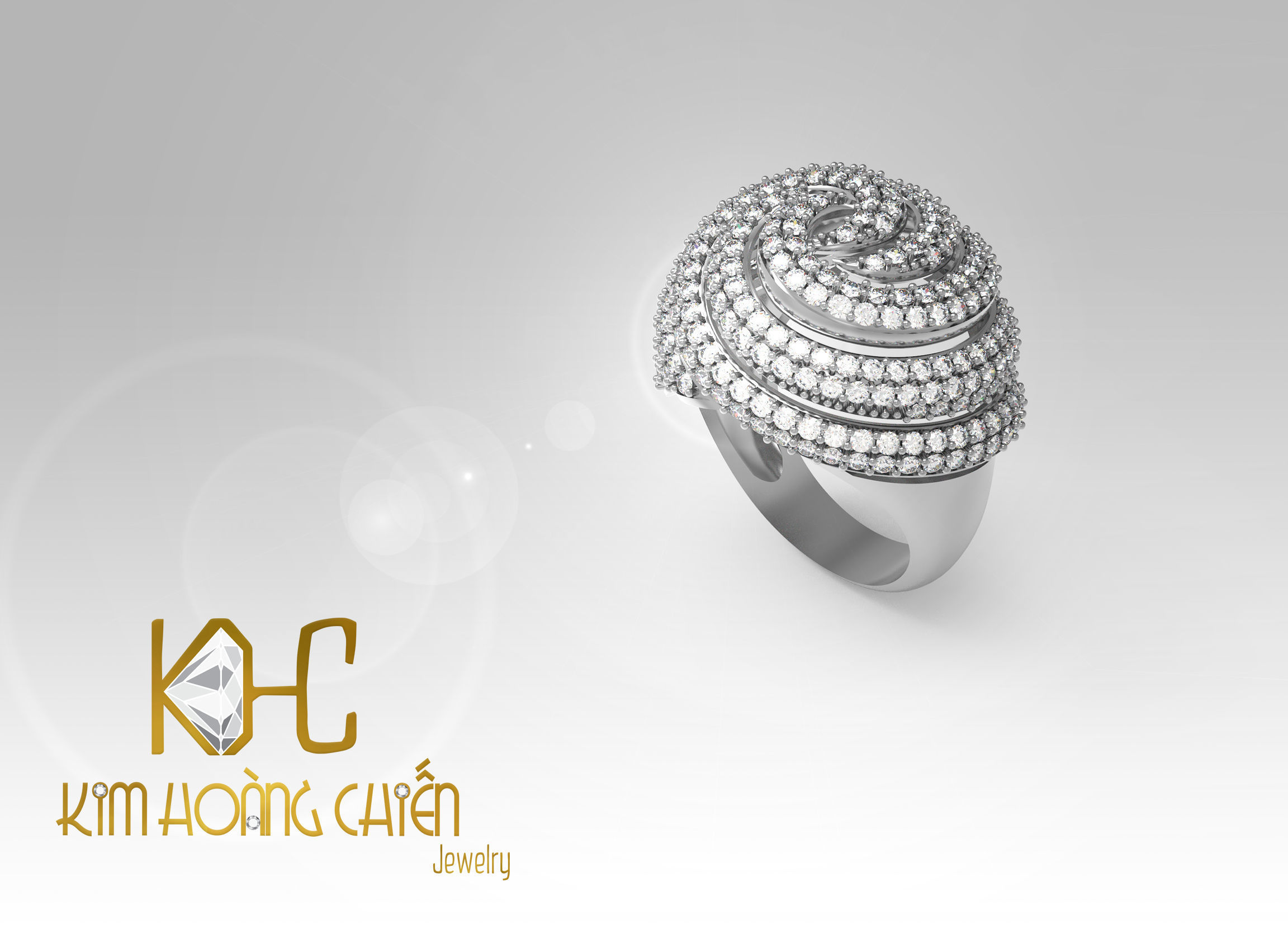 Rings-CC23-with diamond -1 Files 3D print model 3D print model_2