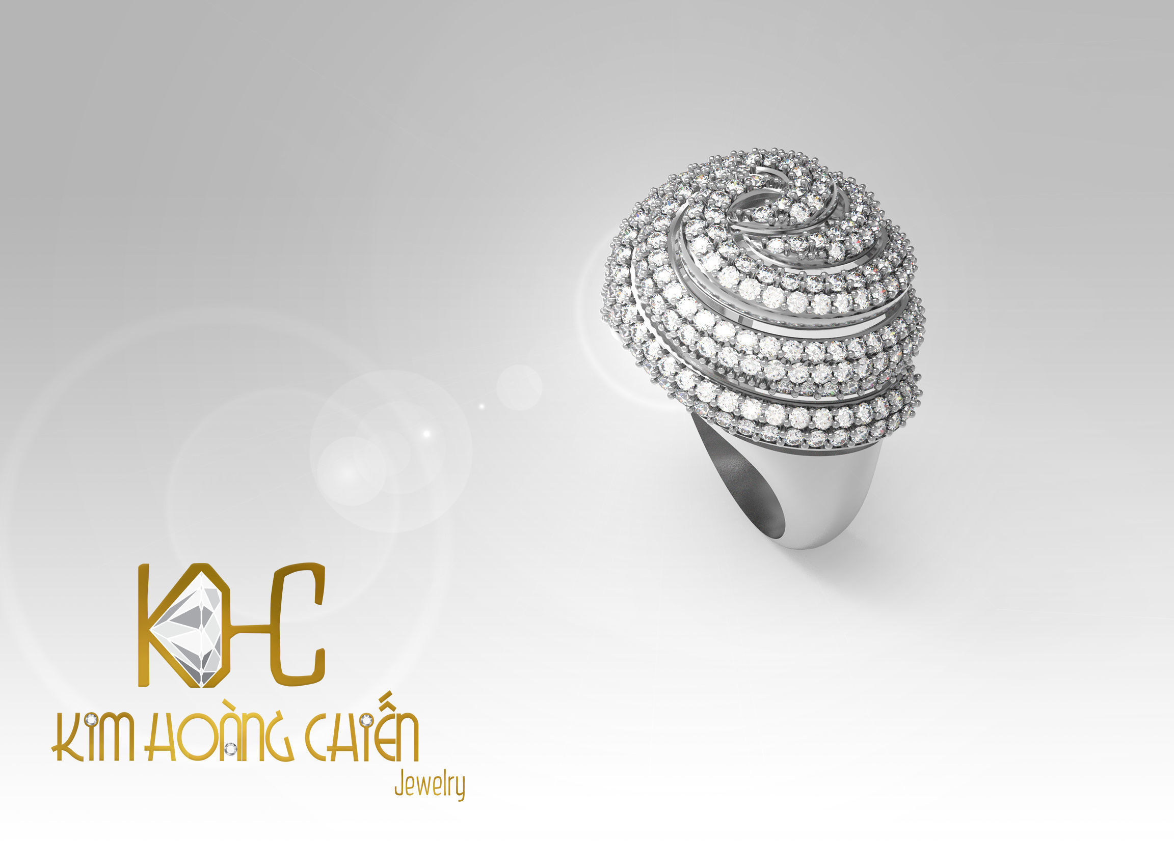 Rings-CC23-with diamond -1 Files 3D print model 3D print model_7