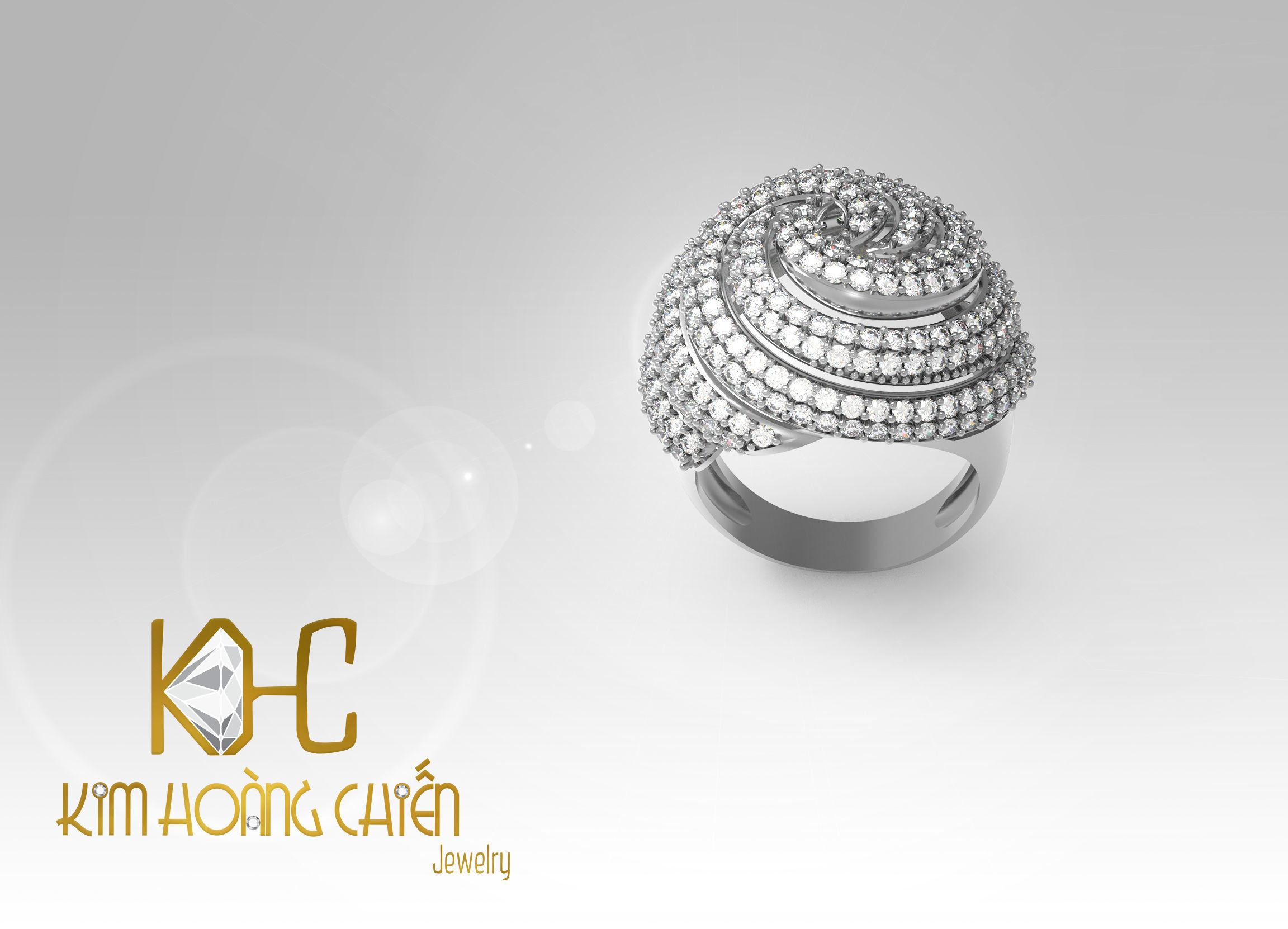 Rings-CC23-with diamond -1 Files 3D print model 3D print model_1