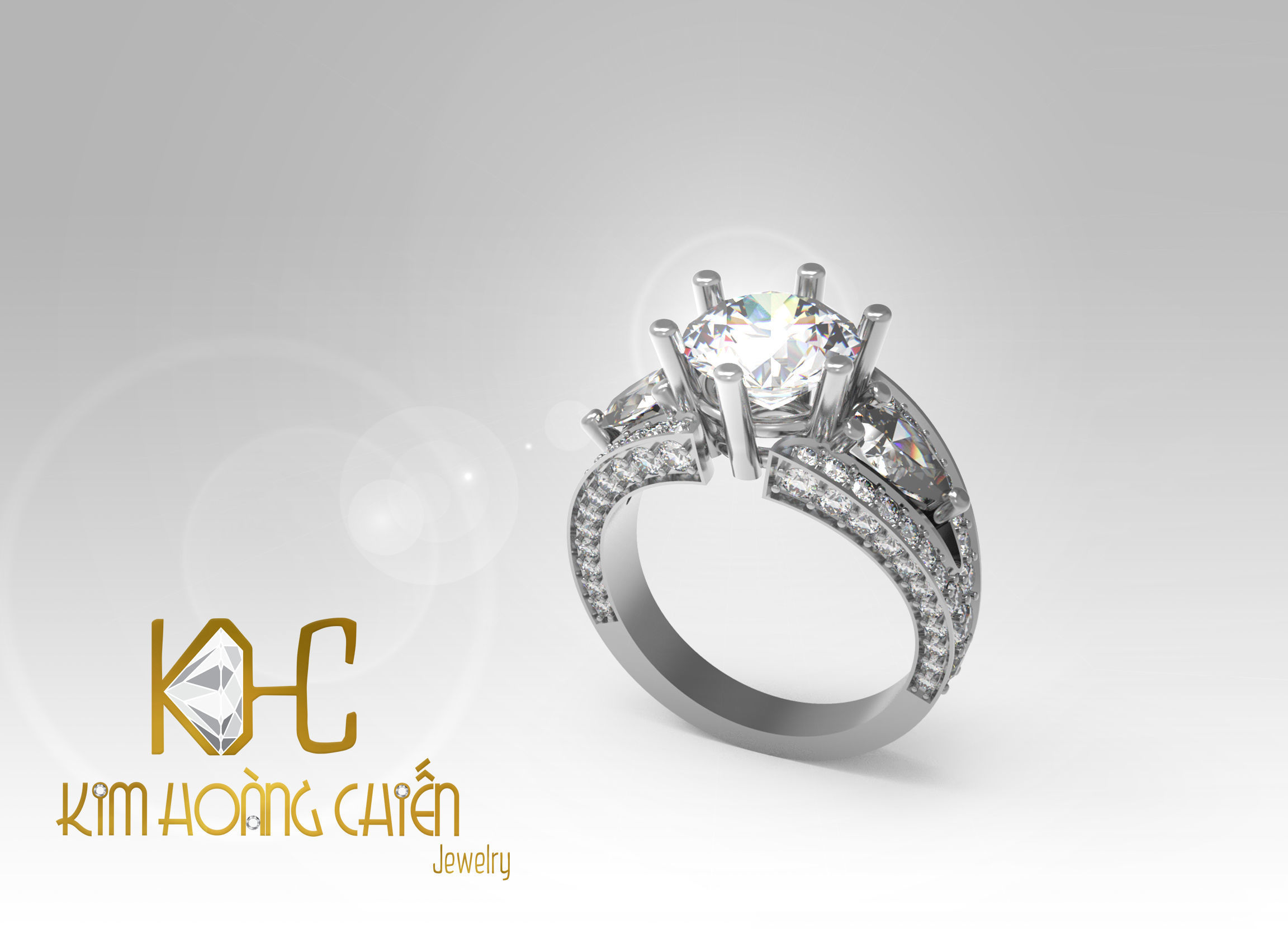 Rings-CC24-with diamond -1 Files 3D print model 3D print model_6