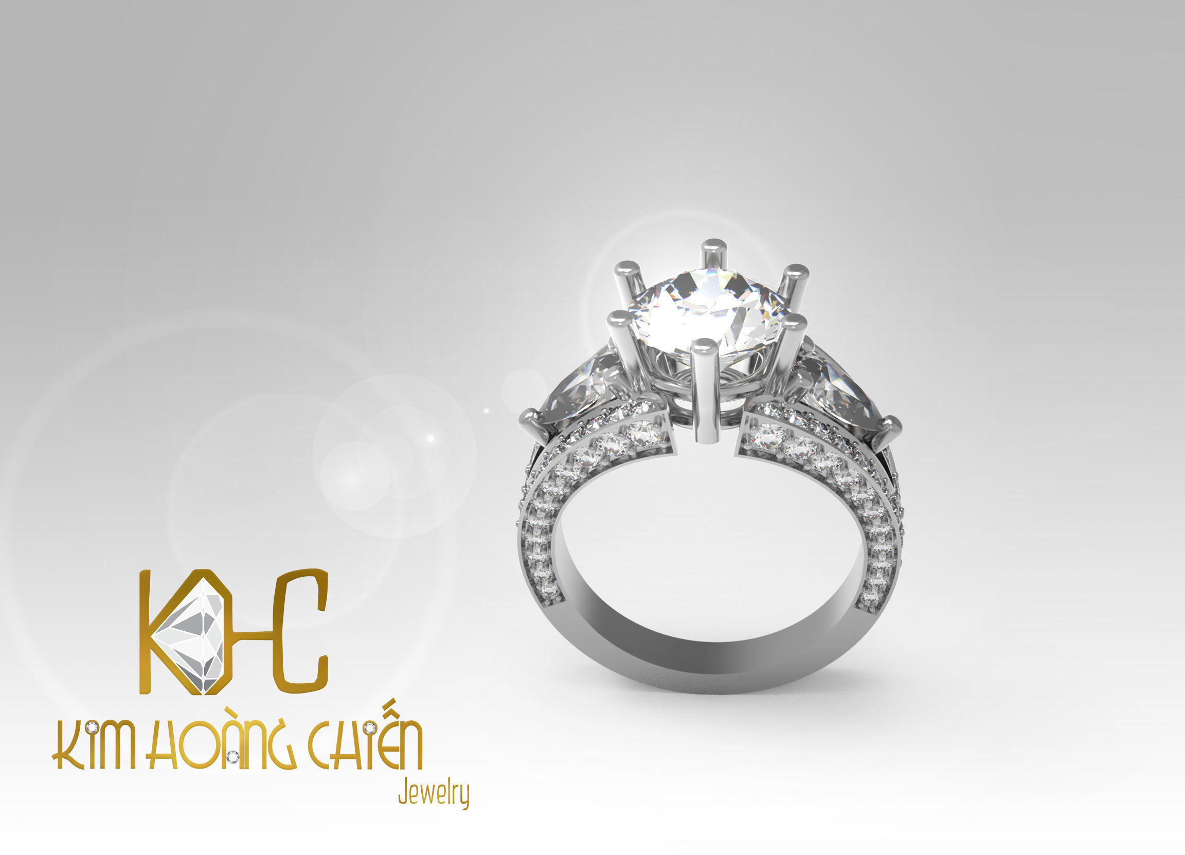 Rings-CC24-with diamond -1 Files 3D print model 3D print model_1