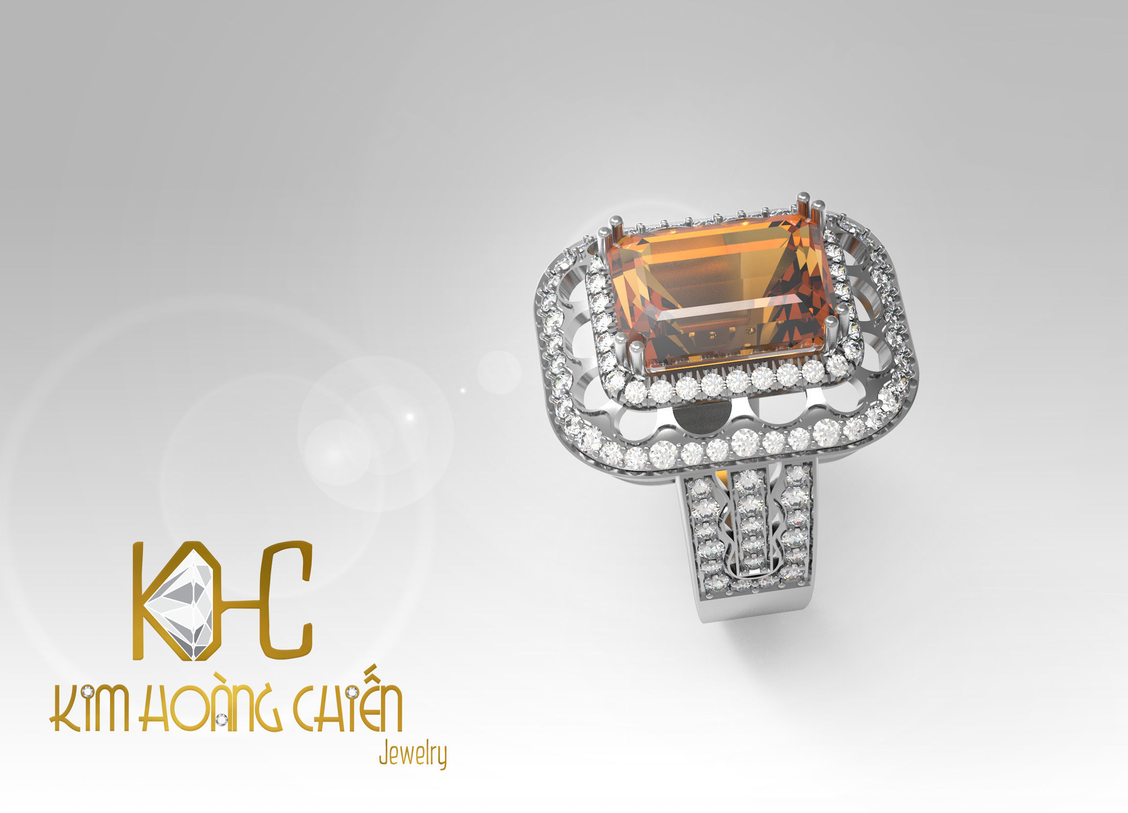 Rings-CC25-with diamond -1 Files 3D print model 3D print model_7