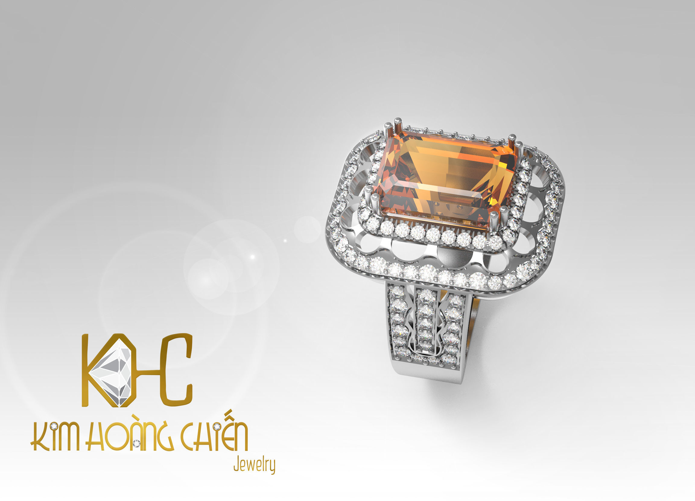 Rings-CC25-with diamond -1 Files 3D print model 3D print model_3