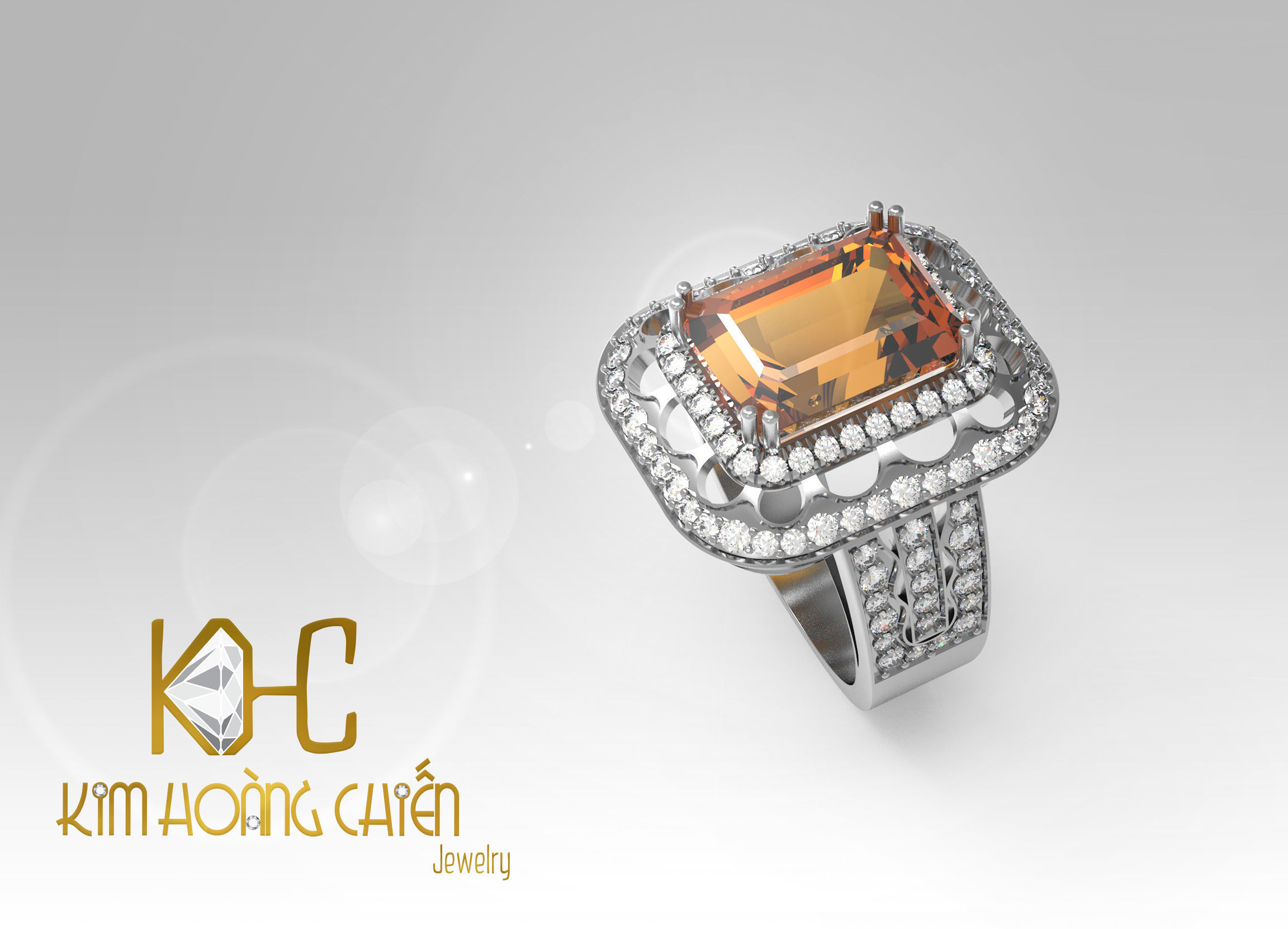 Rings-CC25-with diamond -1 Files 3D print model 3D print model_2